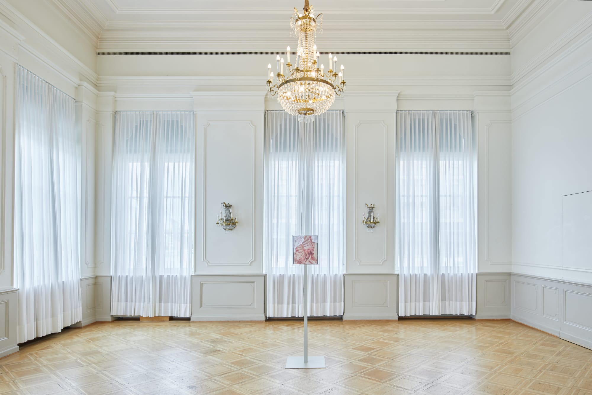 Installation View of Shahryar Neshat works in collaboration with Sylvia Kouvali at Art Basel 2025 in Basel.