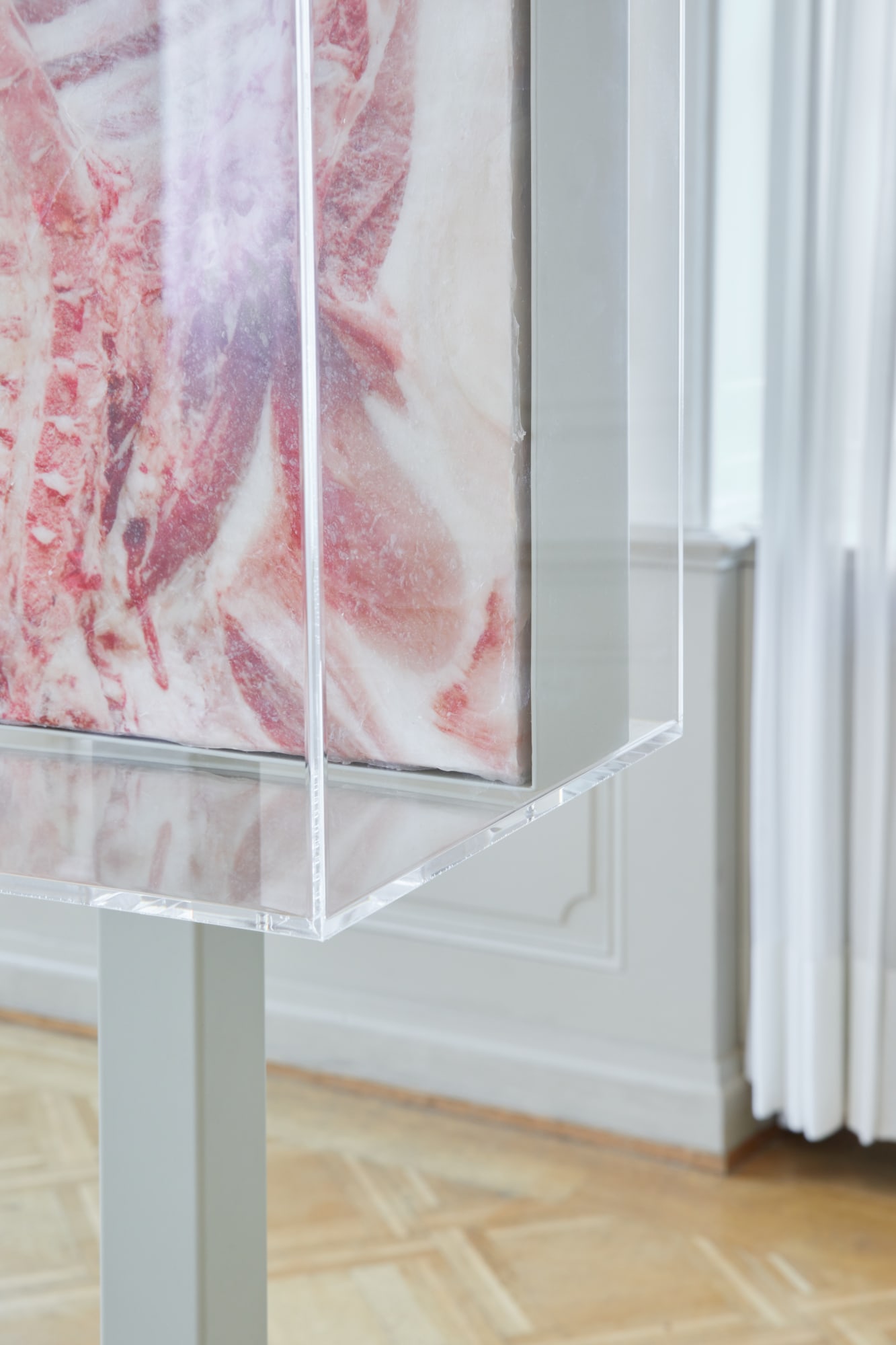 Installation View of Shahryar Neshat works in collaboration with Sylvia Kouvali at Art Basel 2025 in Basel.