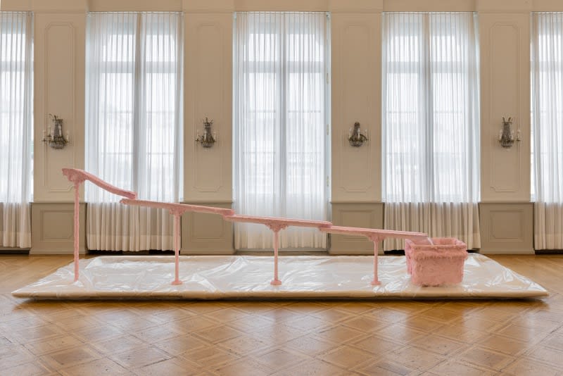 Installation View of Shahryar Neshat works in collaboration with Sylvia Kouvali at Art Basel 2025 in Basel.