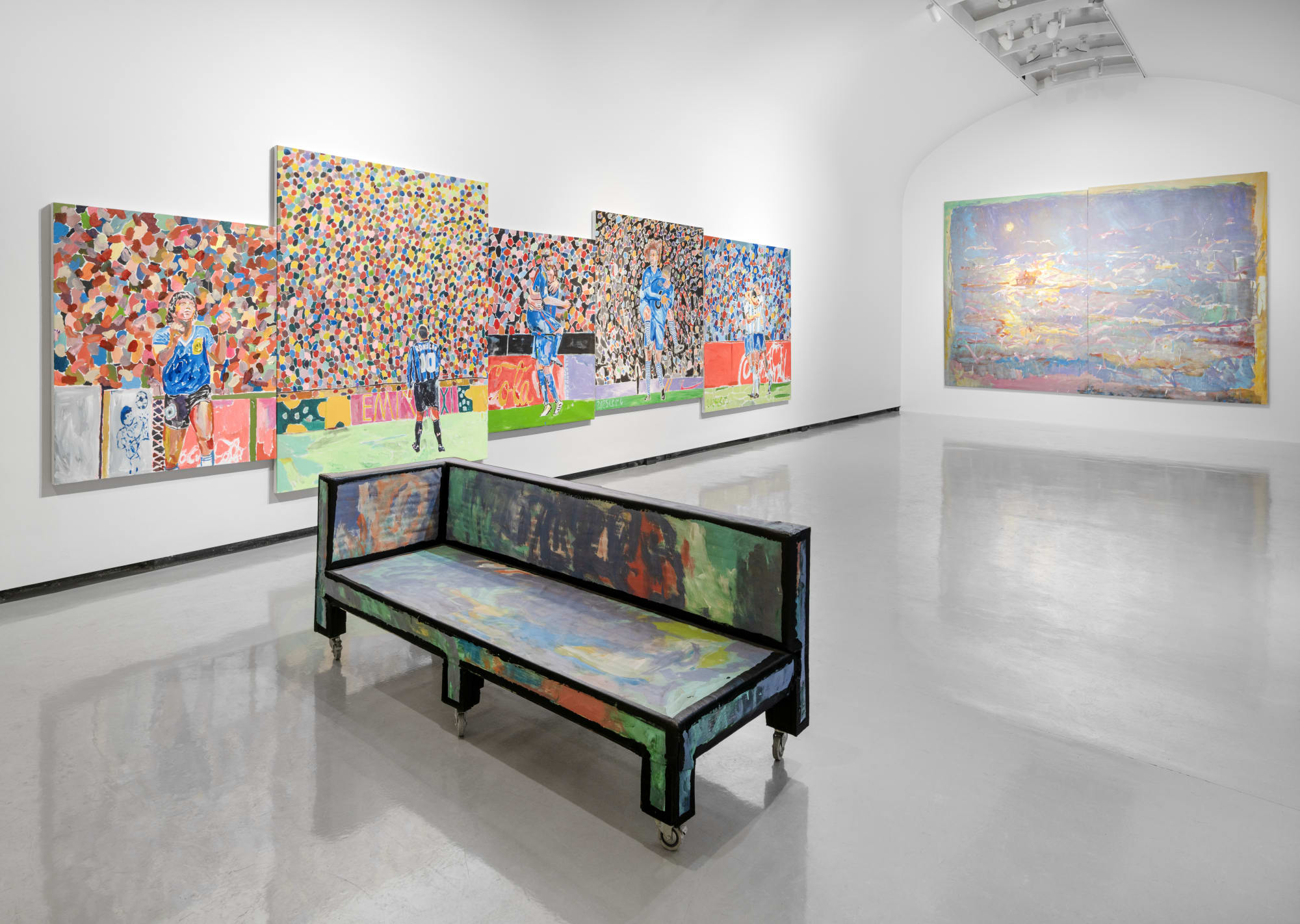 Installation View of Game Room a solo presentation of works by Ghasemi Brothers.