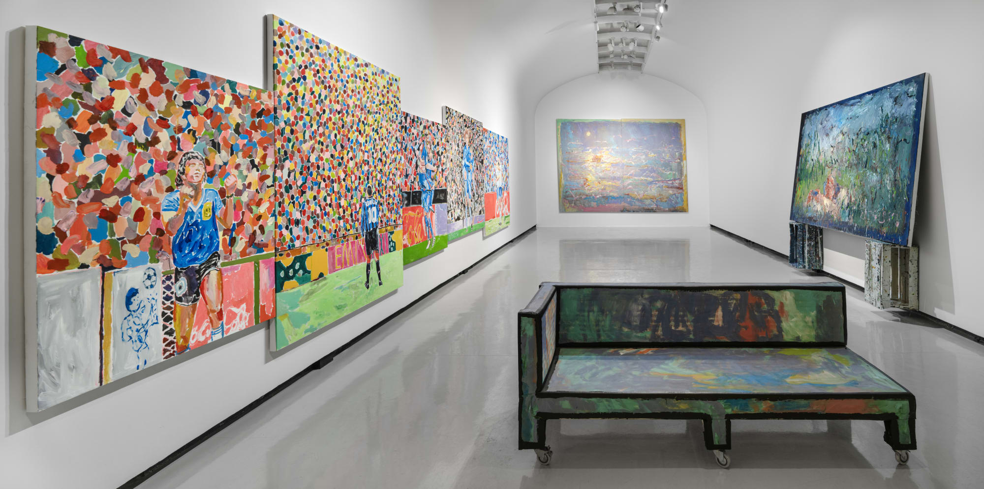 Installation View of Game Room a solo presentation of works by Ghasemi Brothers.