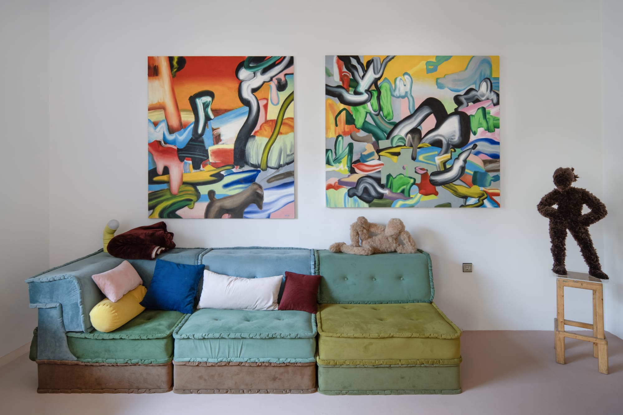 Installation View of "Open Studio" a solo presentation of works by Salman Khoshroo.