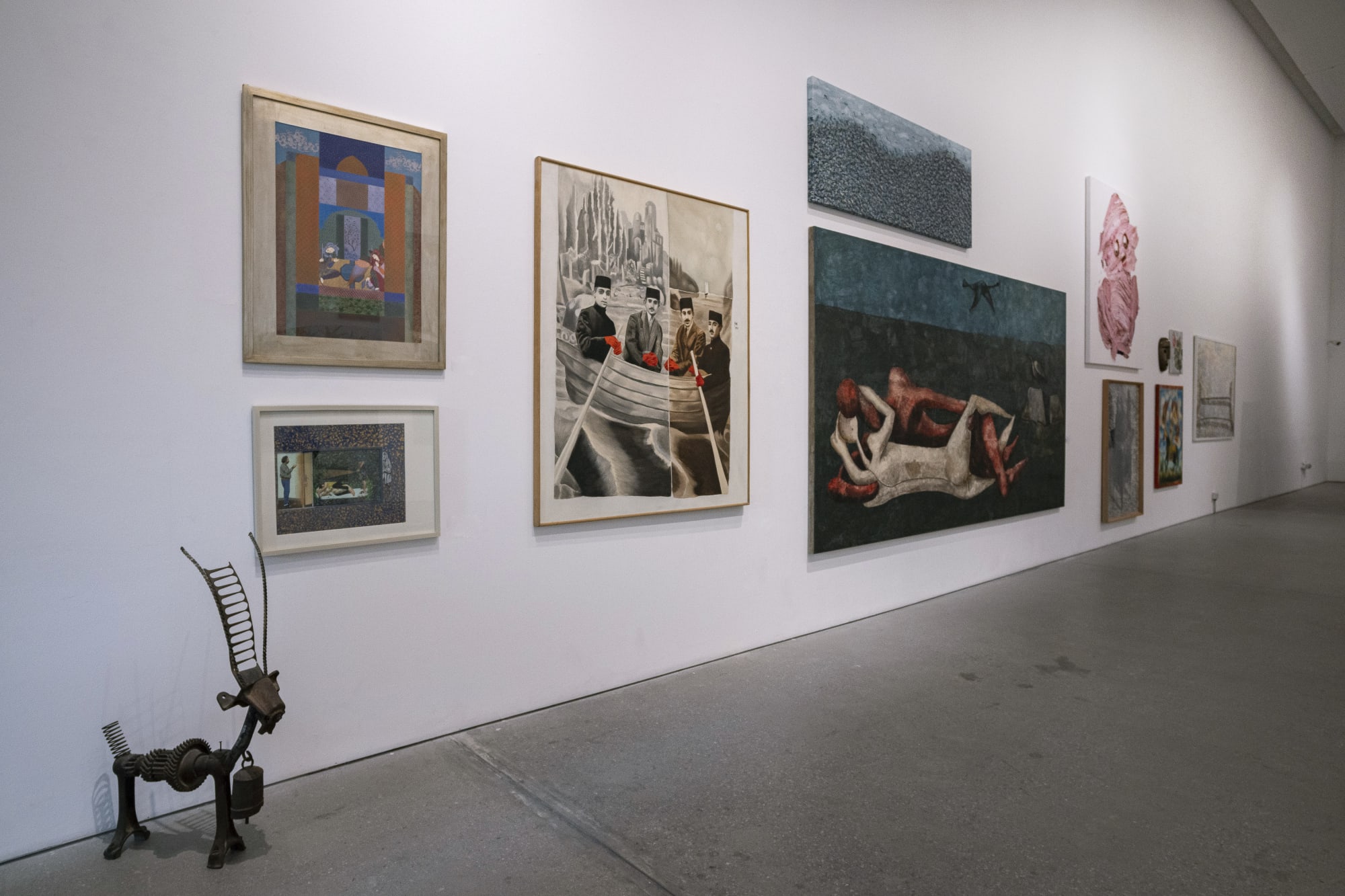 Installation view of Soft Edge of the Blade Vol.3 , a group presentation of works in Leila Heller Gallery in collaboration with Zaal Art Gallery.