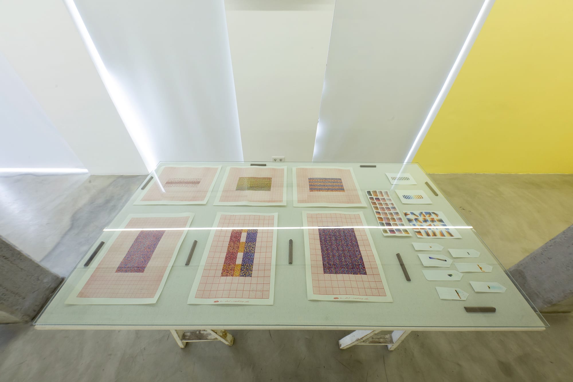 Installation View of A Walk in the Prairie a solo presentation of works by Kiarash Alimi.