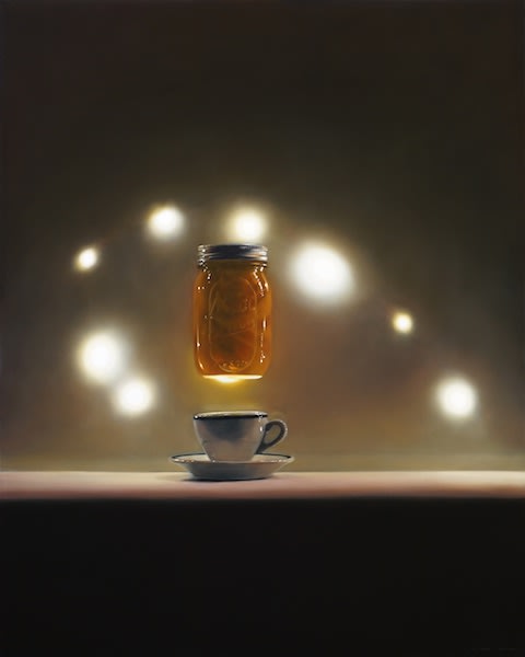 Tom Betts, Icon with Light & Peaches , 2017