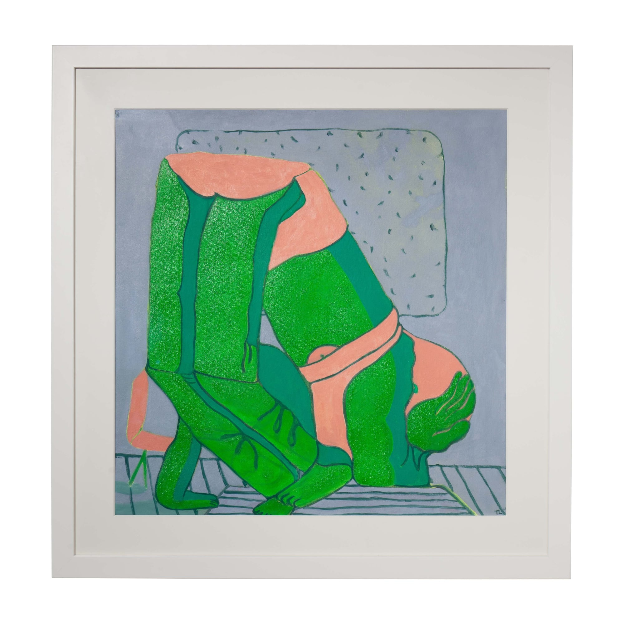 Tahnee Lonsdale Downward Despair oil on canvas painting contemporary art dellasposa gallery tender loin exhibition London 