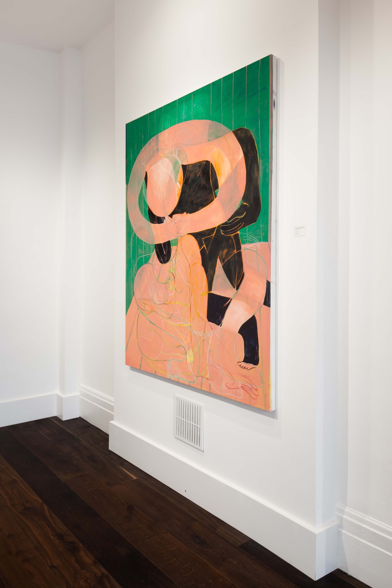 Tahnee Lonsdale stand by me Oil on canvas Dellasposa Gallery London Exhibition contemporary art abstract tender loin