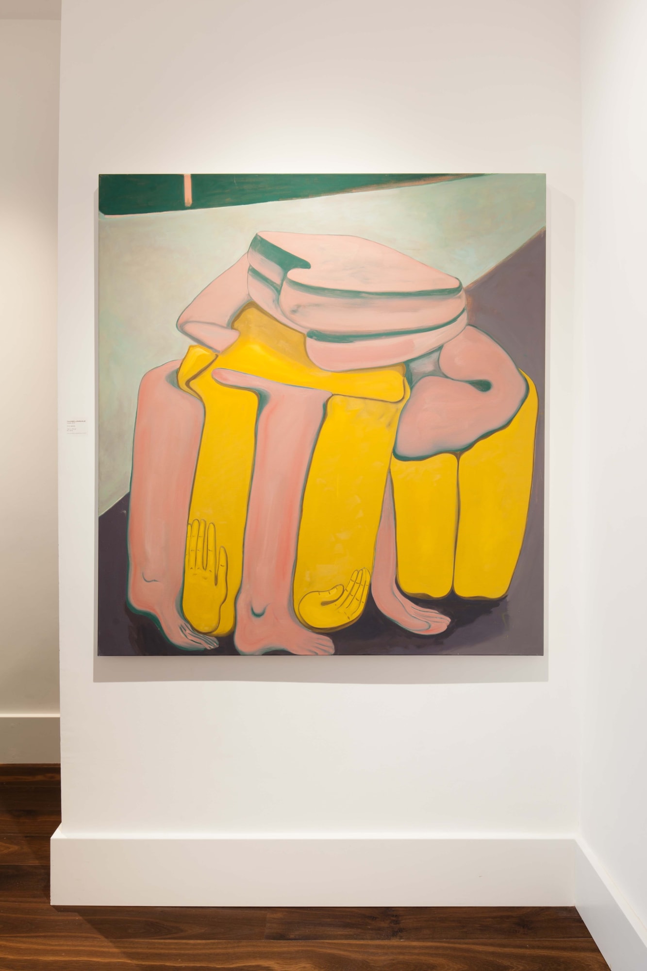 Tahnee Lonsdale couple Oil on canvas Dellasposa Gallery London Exhibition contemporary art abstract tender loin