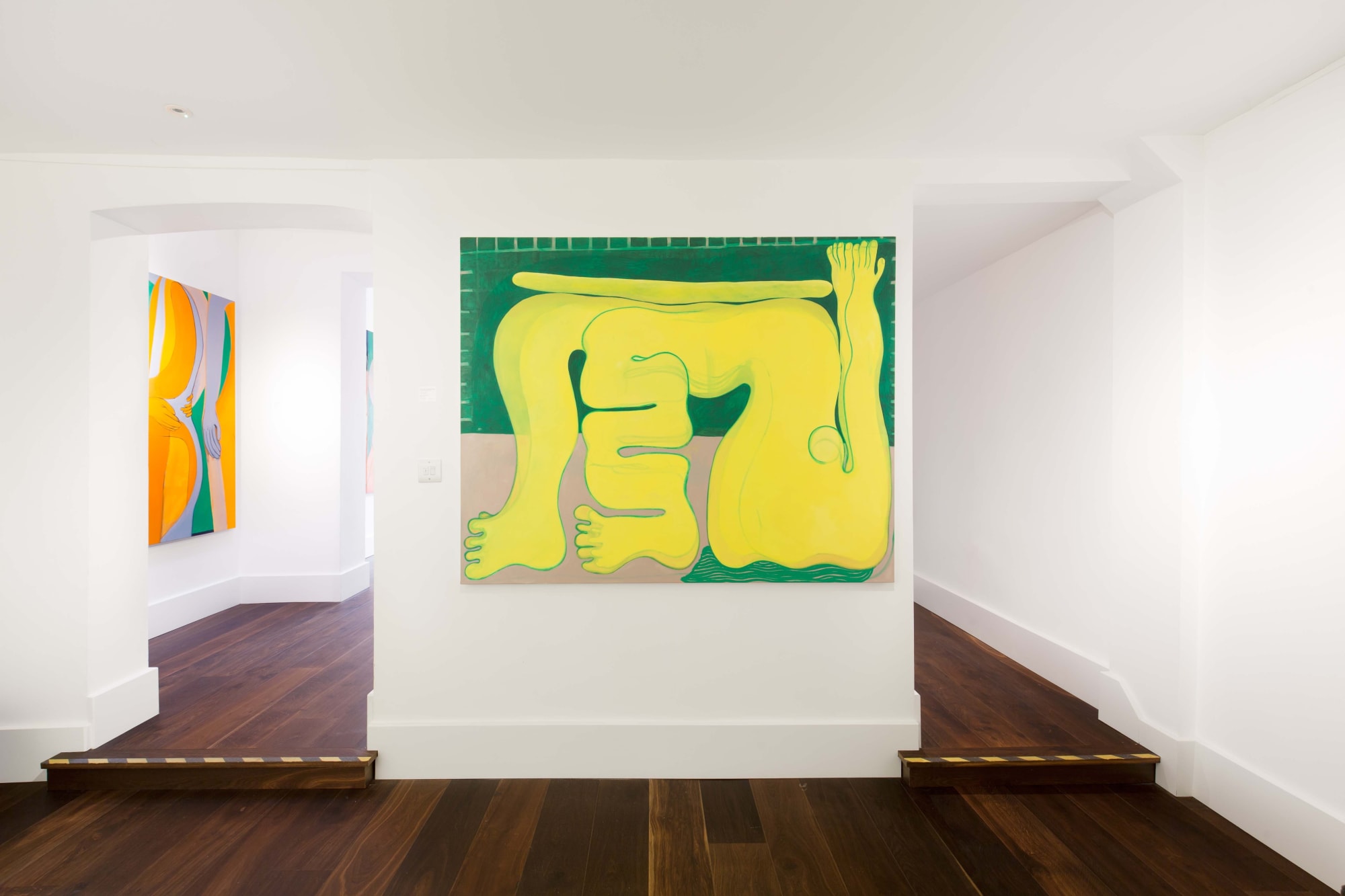 Tahnee Lonsdale love and support Oil on canvas Dellasposa Gallery London Exhibition contemporary art abstract tender loin