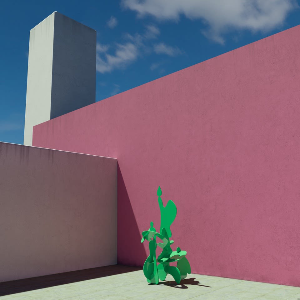 Misha Milovanovich The Shape of Colour exhibition sculpture dellasposa gallery london contemporary art