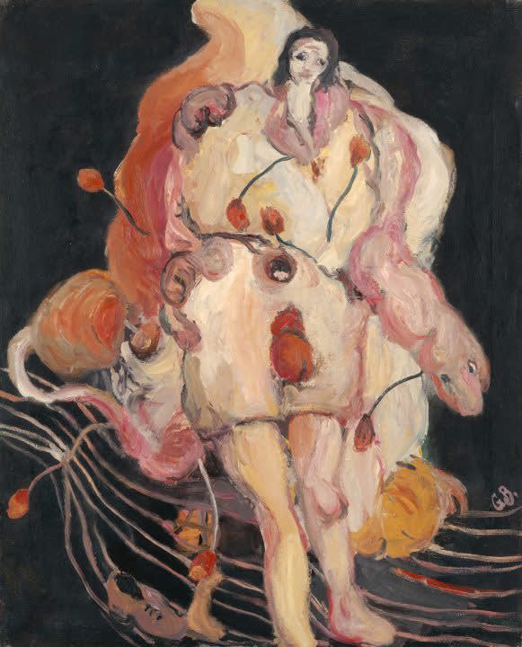 Georg Baselitz, Mann im Mond - Franz Pforr (Man in the Moon - Franz Pforr), 1965 National Gallery of Art, Washington, D.C.