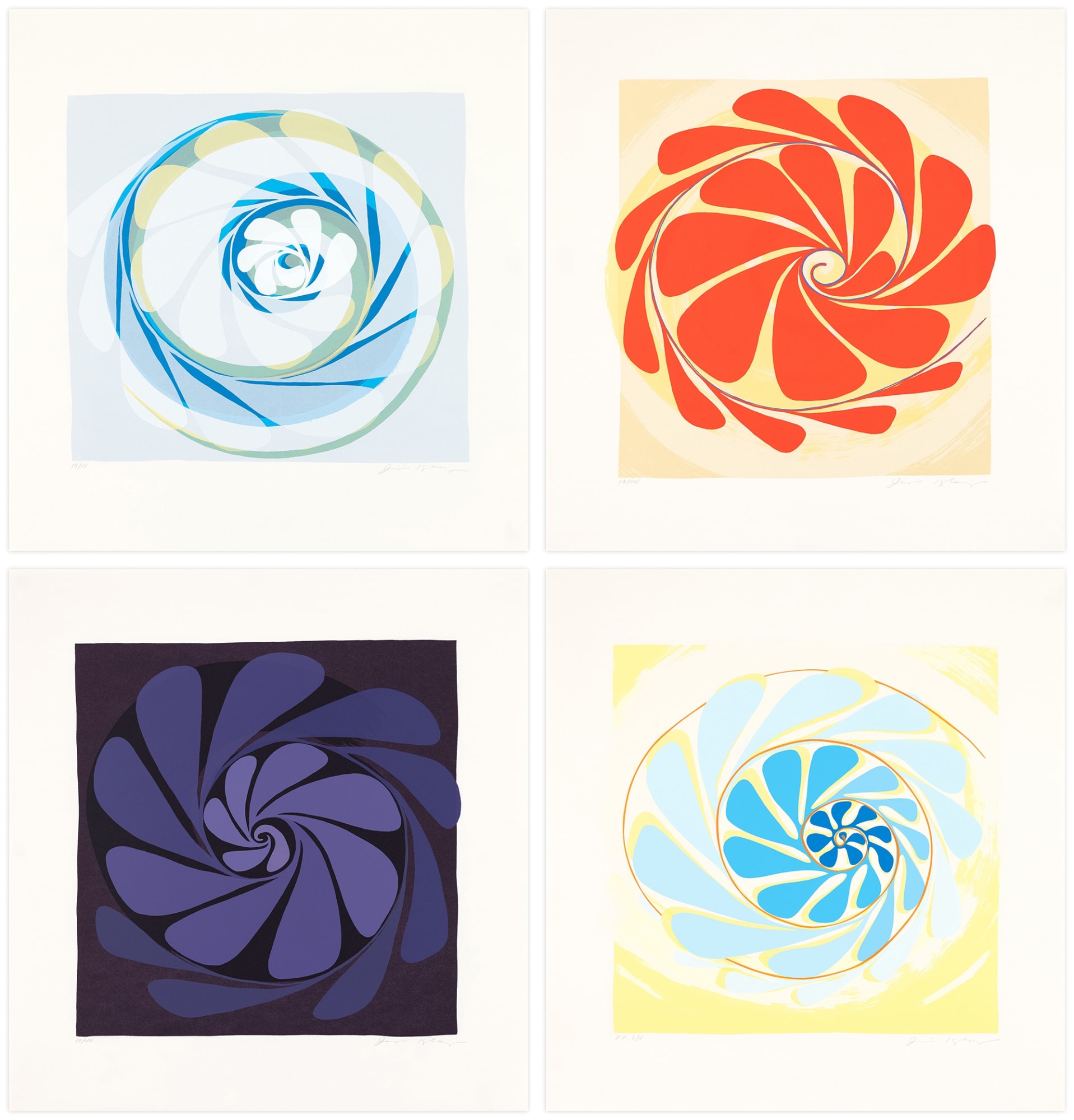 Jenifer Kobylarz Durham Press Roundabout four Screenprint Edition Print