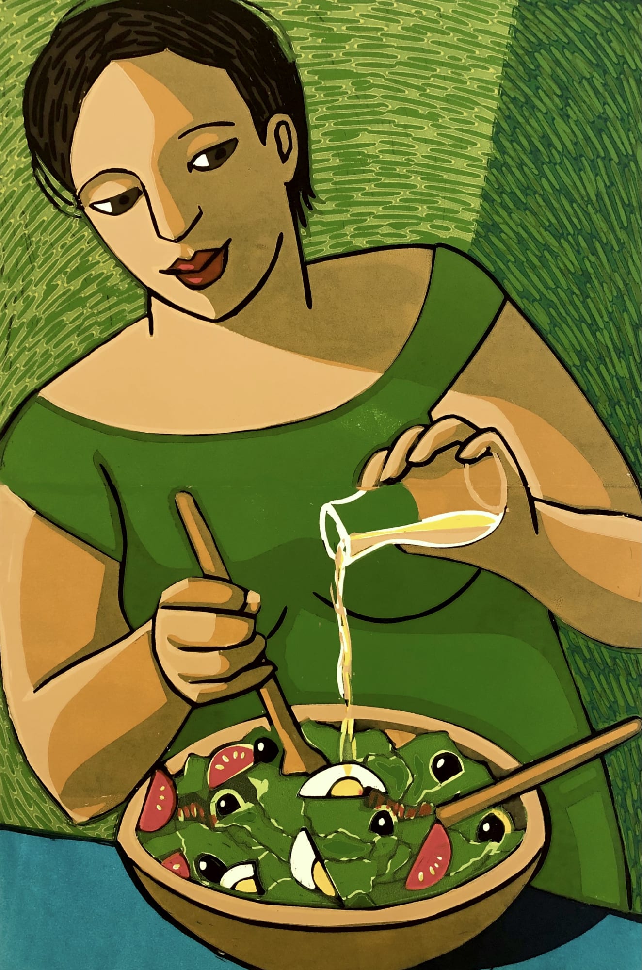 Anita Klein Open Studio, The Salad, 2016