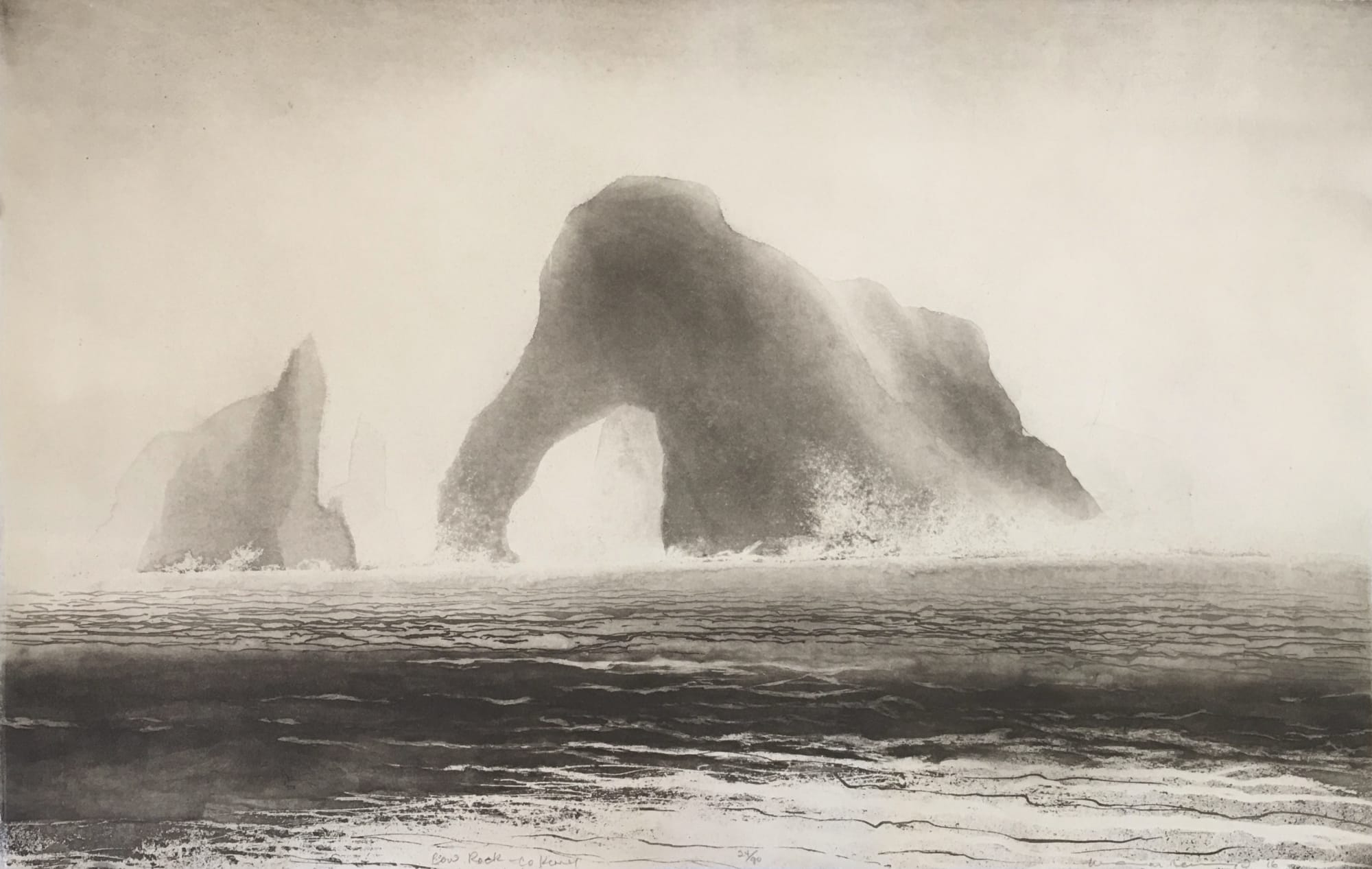 Norman Ackroyd, Cow Rock - Co. Kerry, 2016