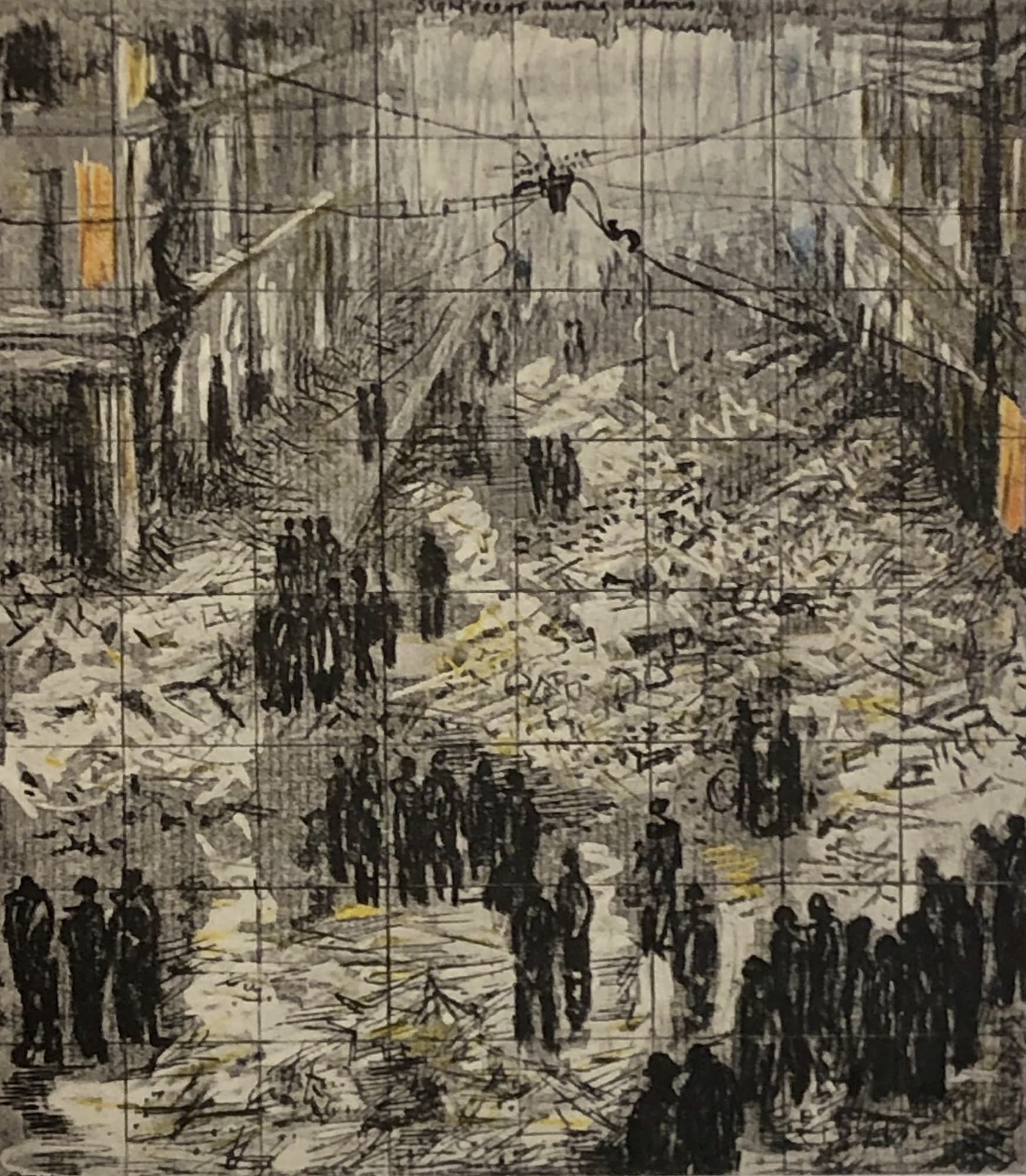 Henry Moore, Untitled VI (Shelter Sketchbook) , 1967