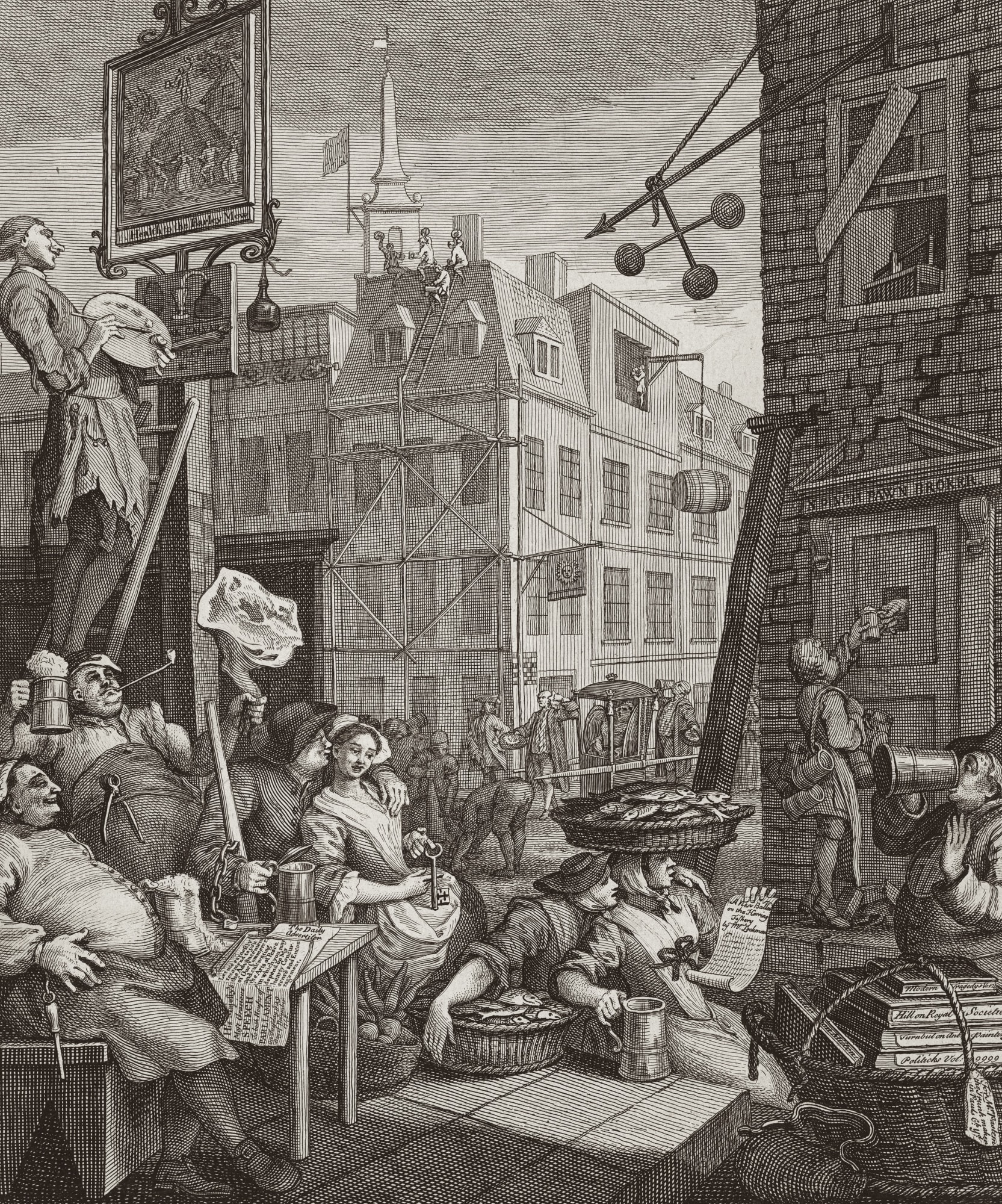 William Hogarth, Beer Street, 1751