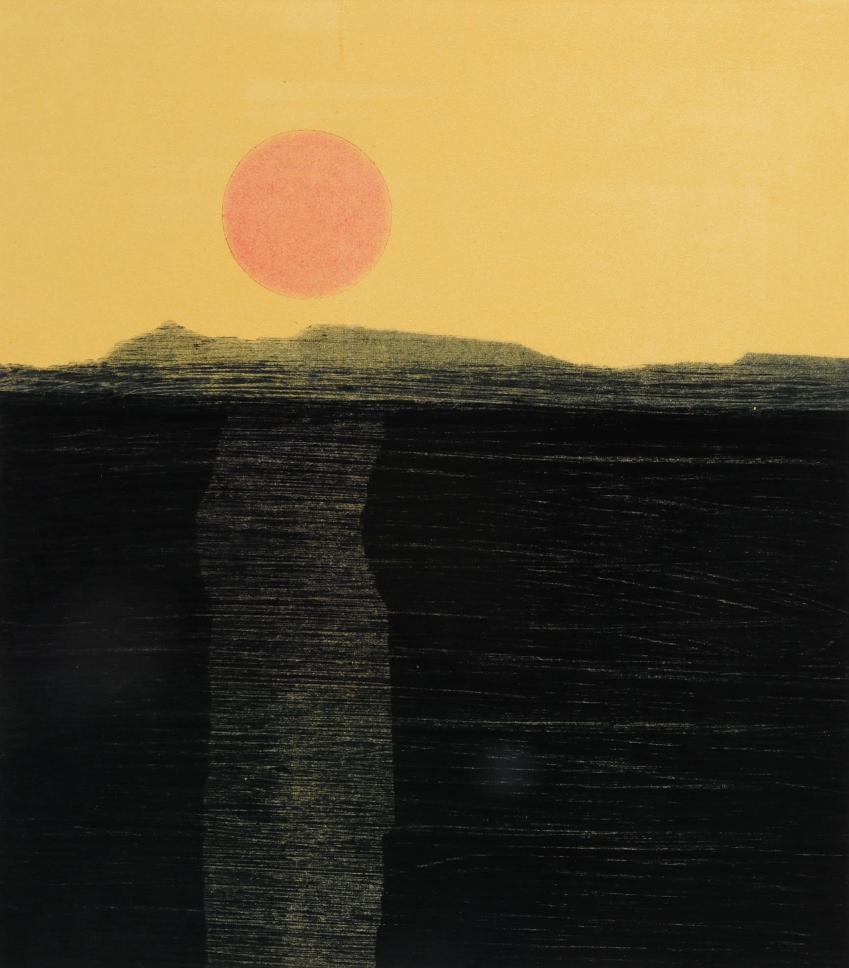 Nigel Swift, Orange Moon, 2019
