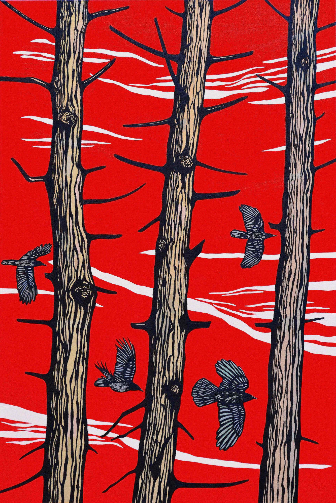 Paul Hogg, Crows and Trees, 2015
