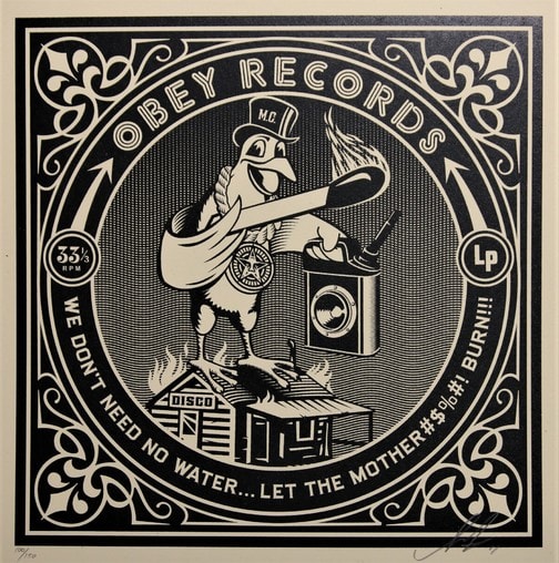 Shepard Fairey, Let it Burn, 2011