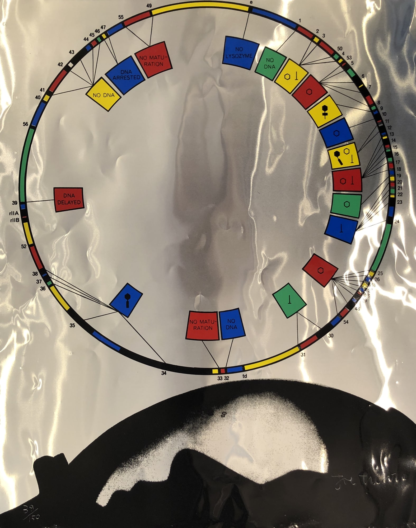 Christmas Secret Bid Auction , LOT XX: Joe Tilson - No DNA, 1968