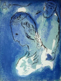 Marc Chagall, Abraham and Sara, 1956