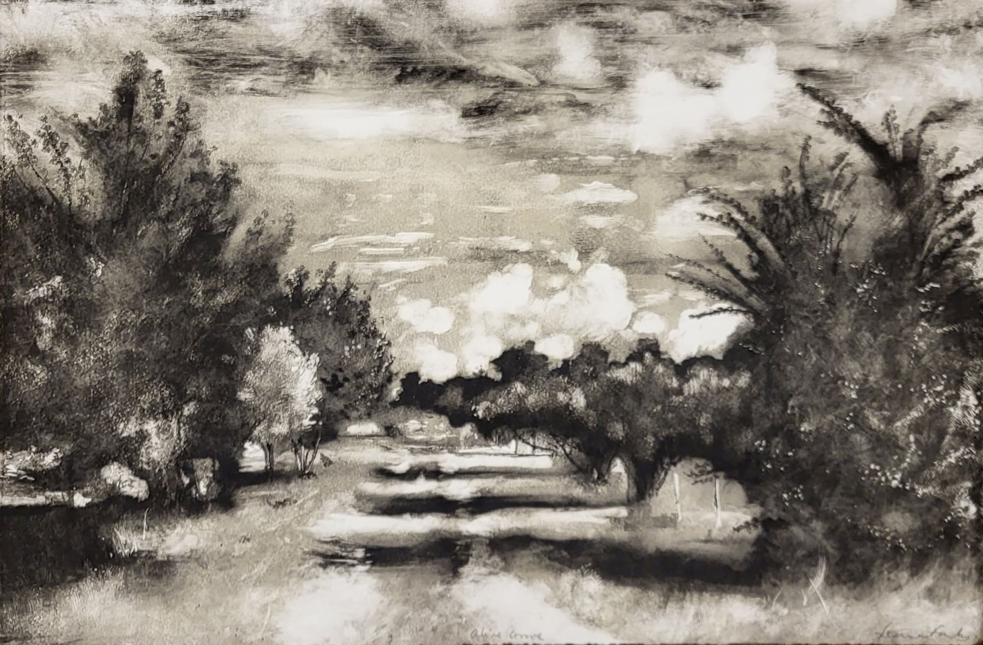 Christmas Secret Bid Auction , LOT XX: Fiona Fouhy - From the Forest Floor, Olive Grove, 2015