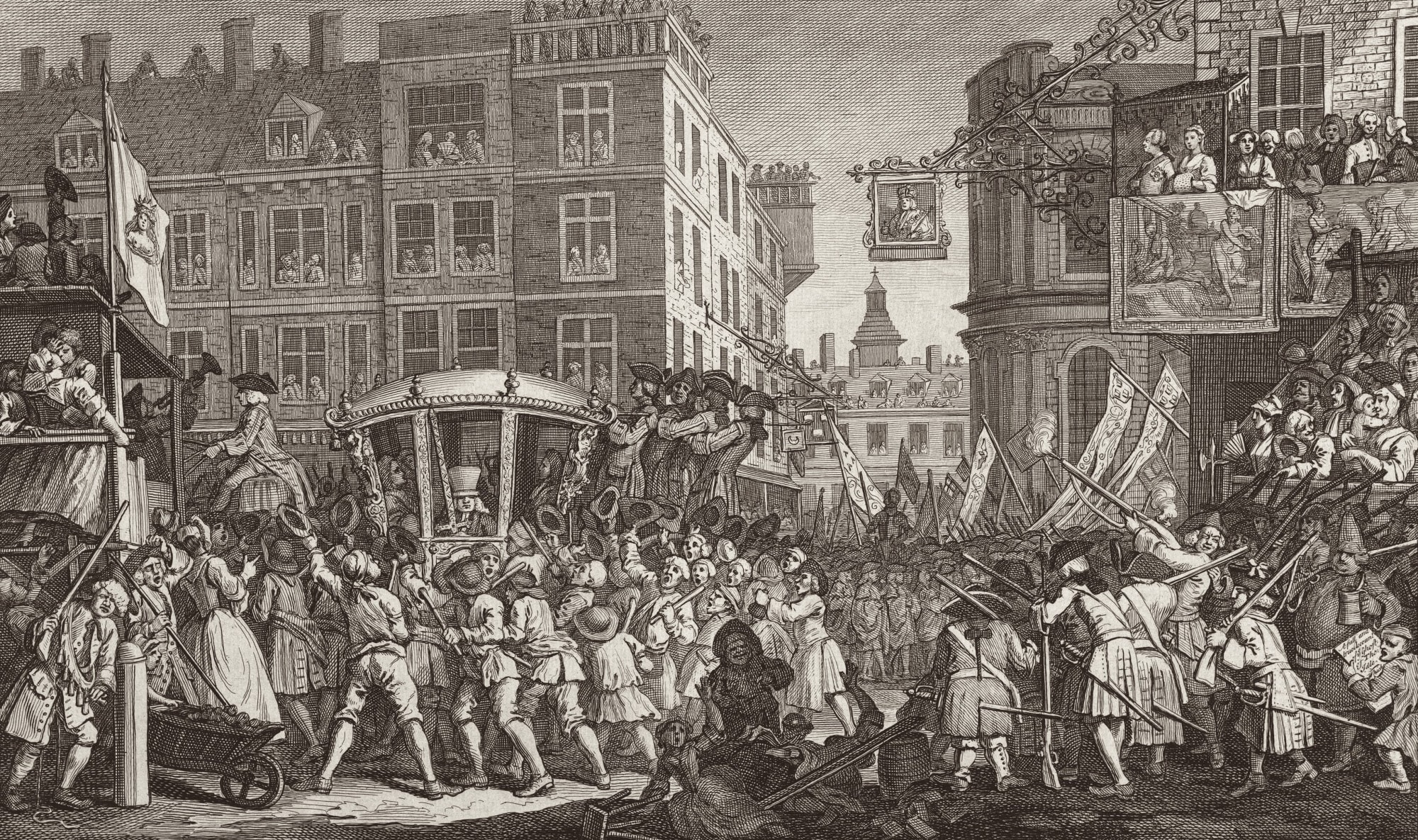 William Hogarth, The Industrious 'Prentice Lord Mayor of London, 1747