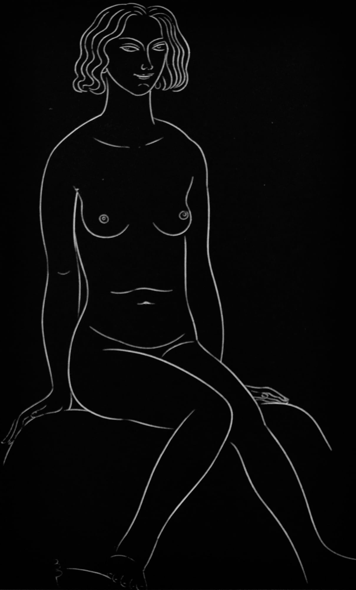 Eric Gill, Block XVIII (From '25 Nudes'), 1938