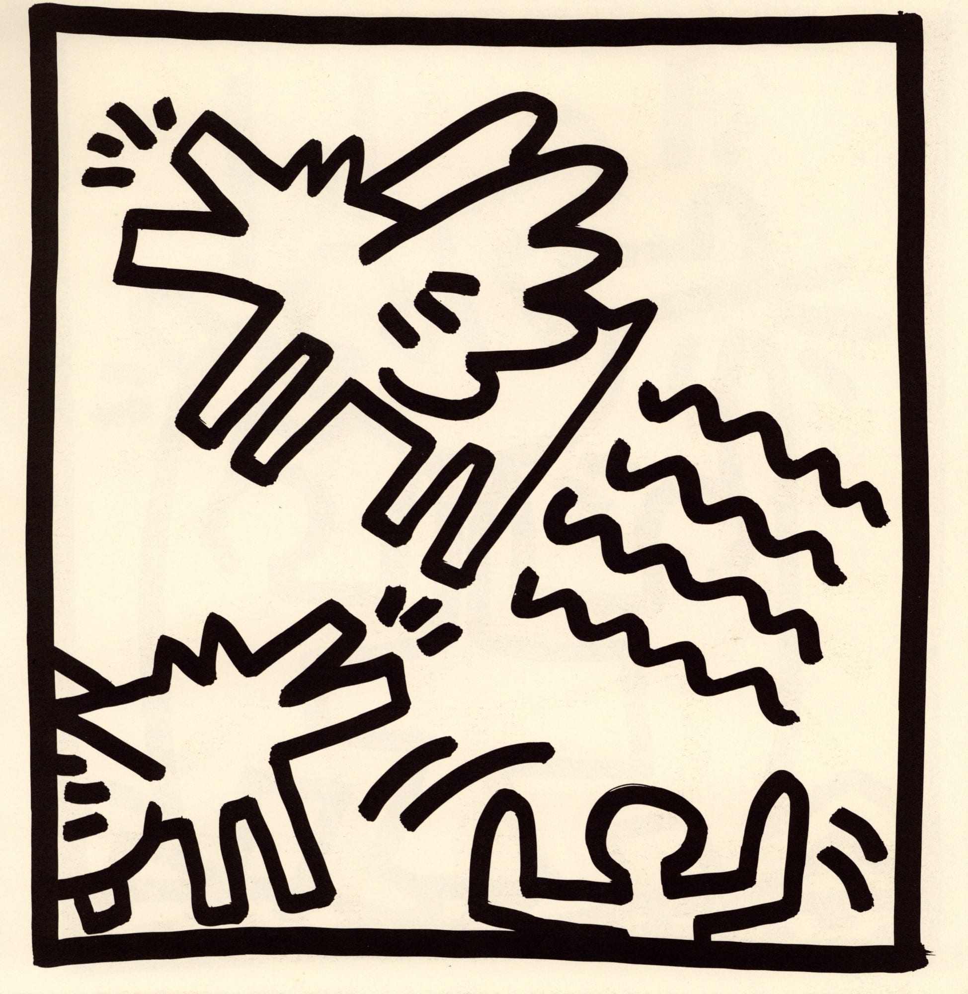 Keith Haring, Coloring Book XXIX, 1982 Eames Fine Art