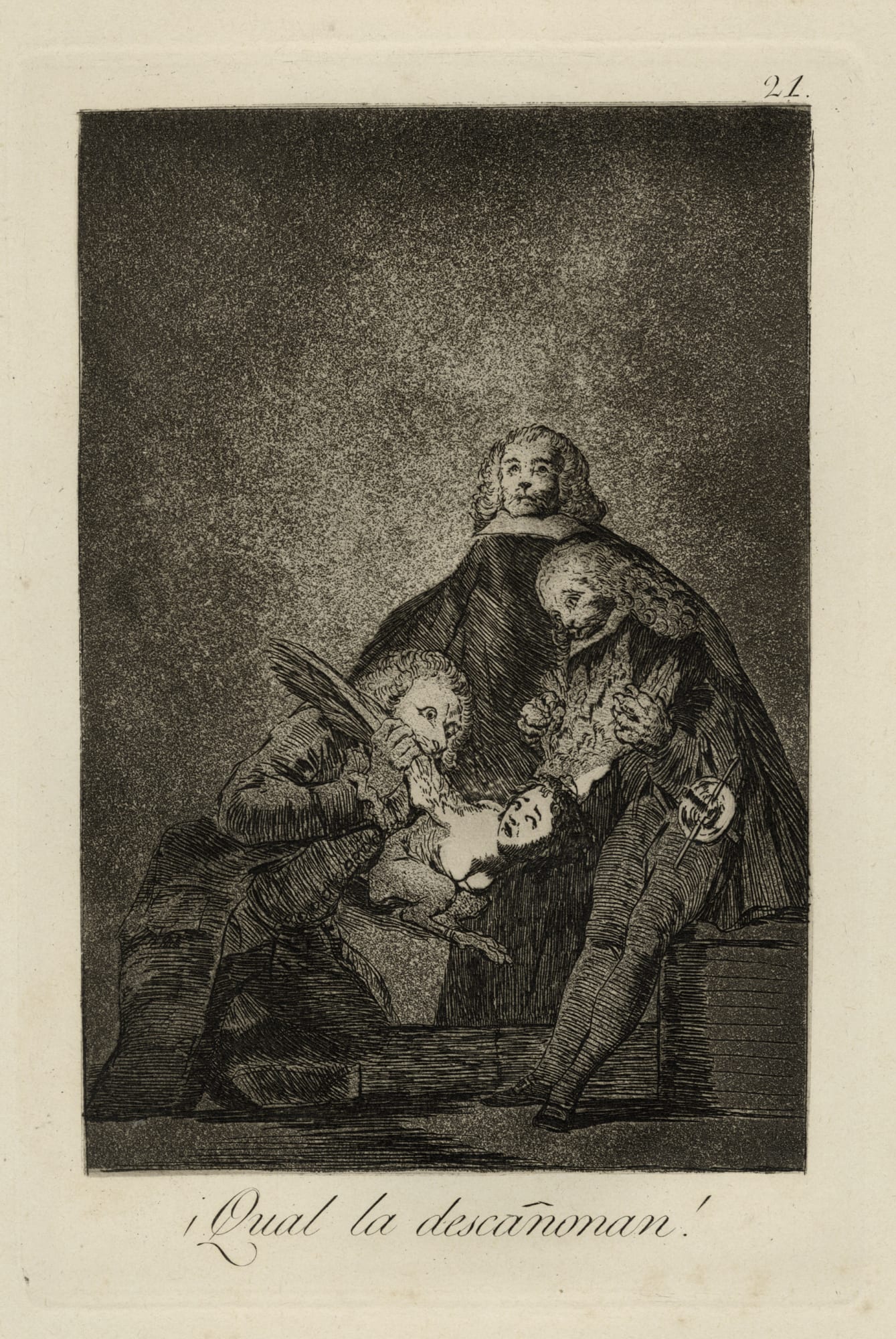 Francisco de Goya, 21. Qual la Descañonan!, 1799