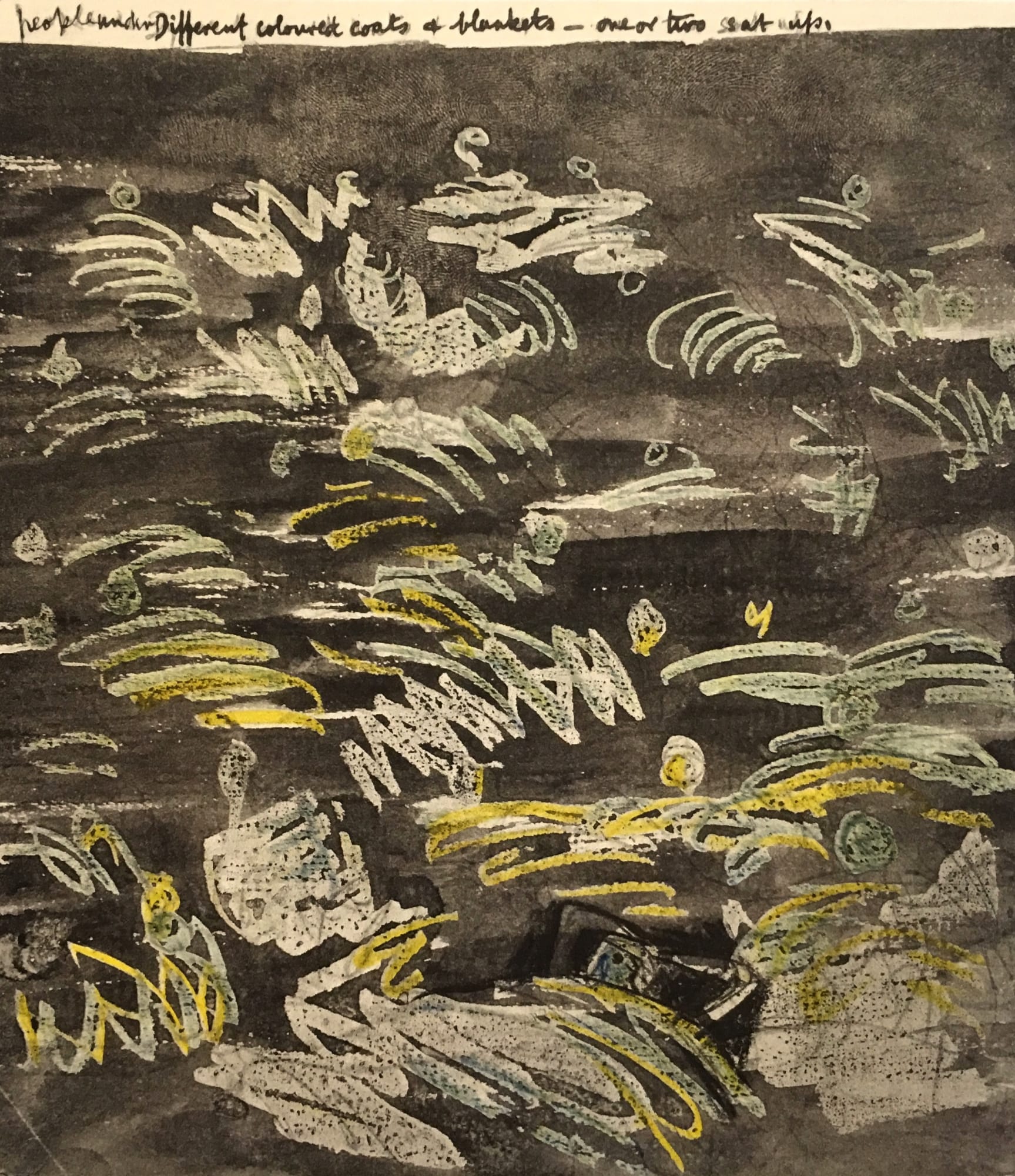 Henry Moore, Untitled LIII (Shelter Sketchbook), 1967