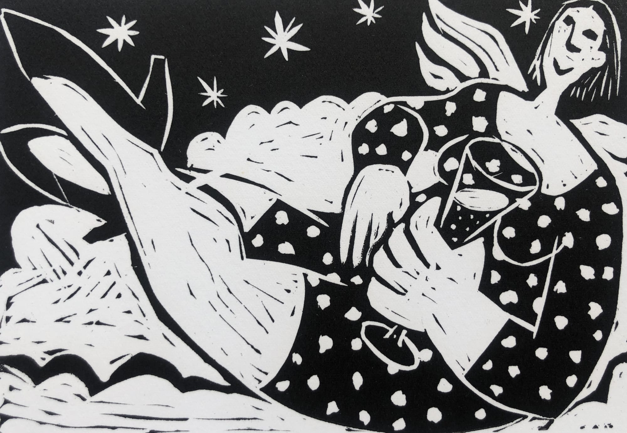 Anita Klein, Venus on a Cloud, 1994