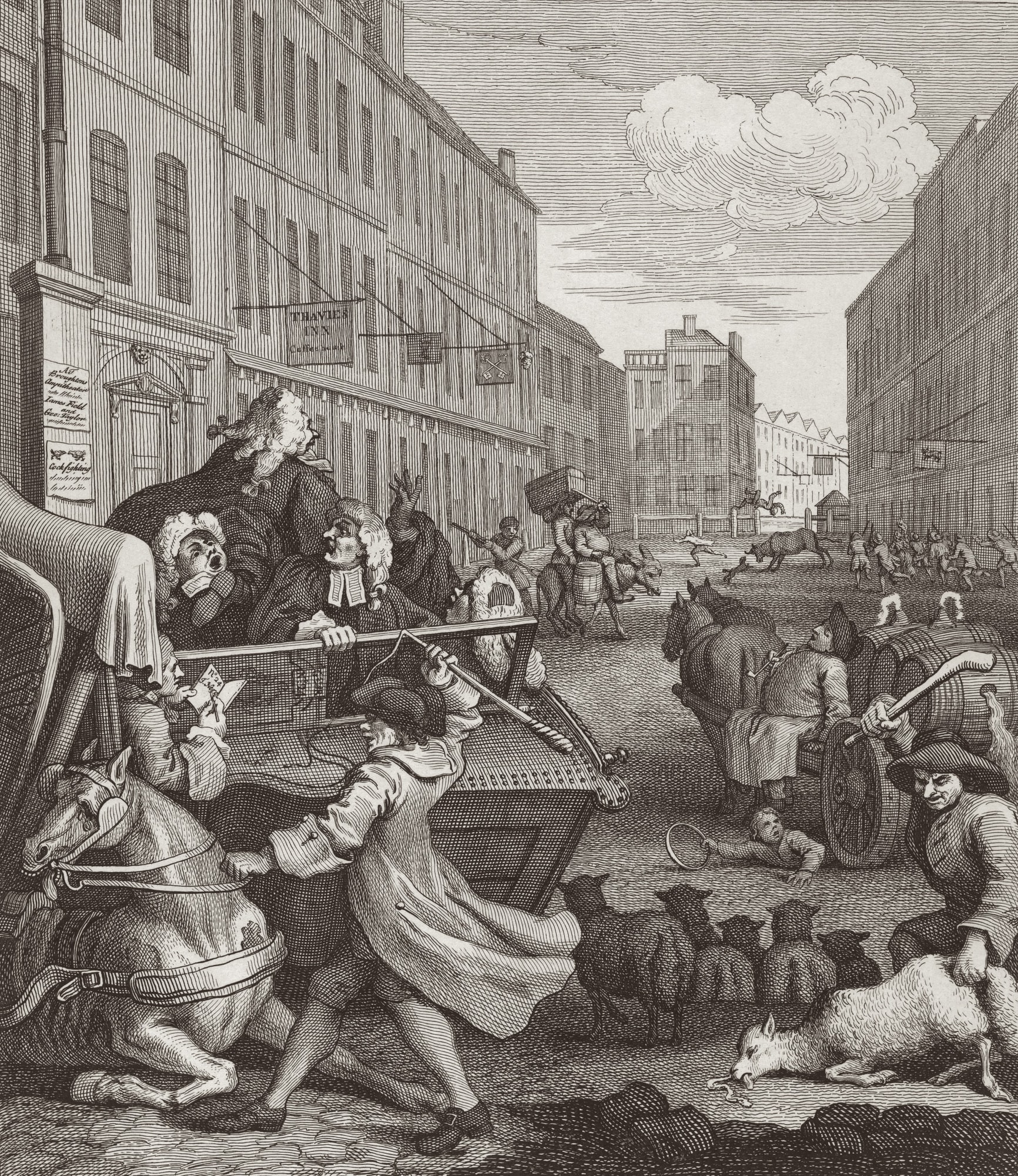 Christmas Secret Bid Auction , LOT XX: William Hogarth - The Second Stage of Cruelty (The Four Stages of Cruelty), 1751