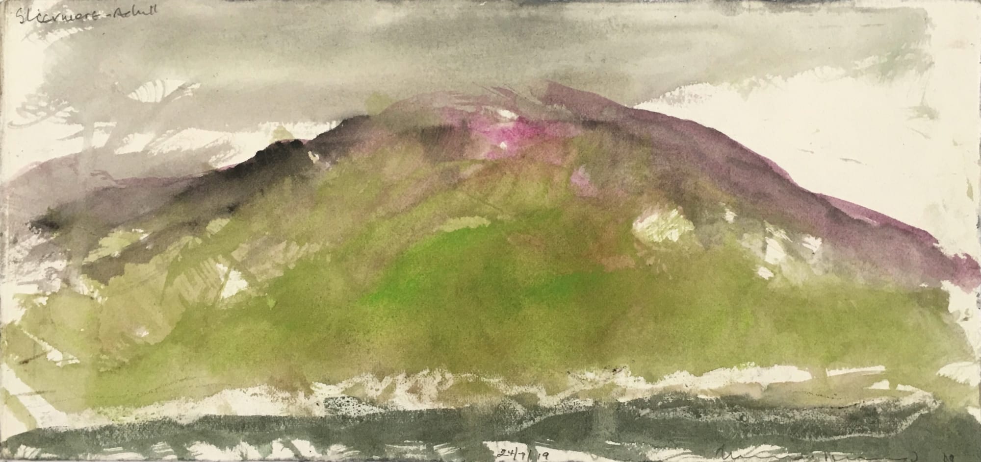Norman Ackroyd, Slievemore - Achill, 2019