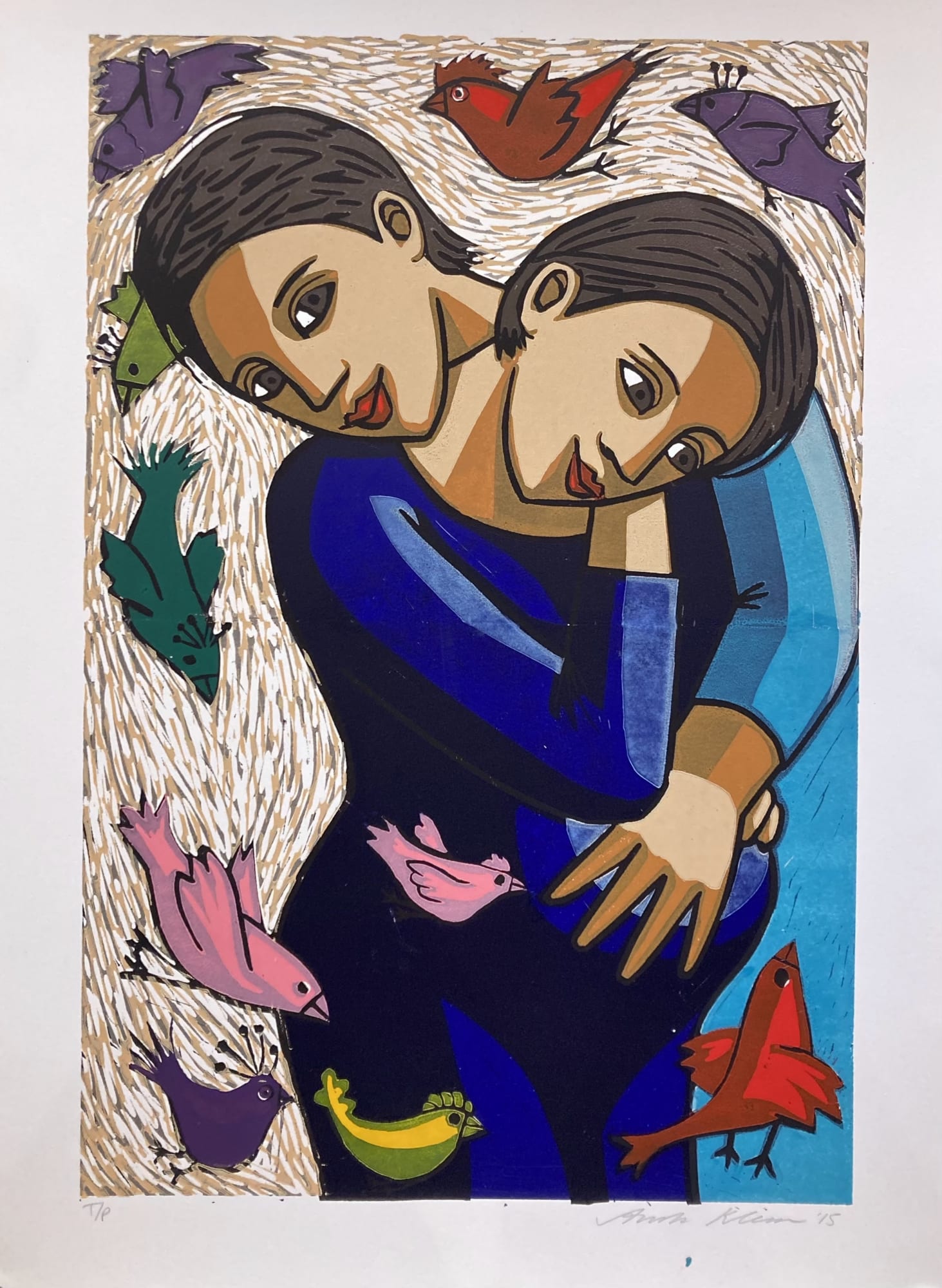 Anita Klein Studio Sale, The Birds and the Grandchild, 2015