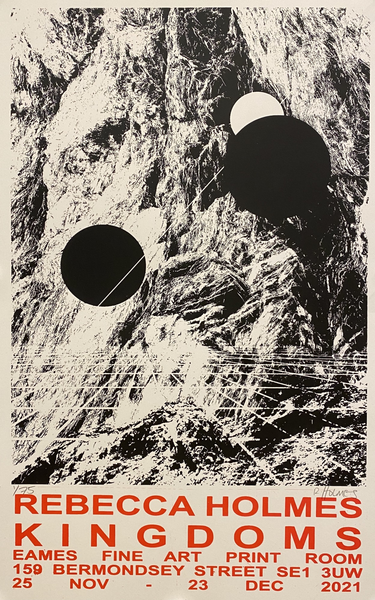 Christmas Secret Bid Auction 2022, LOT XX: Rebecca Holmes - Floating Points Poster, 2021