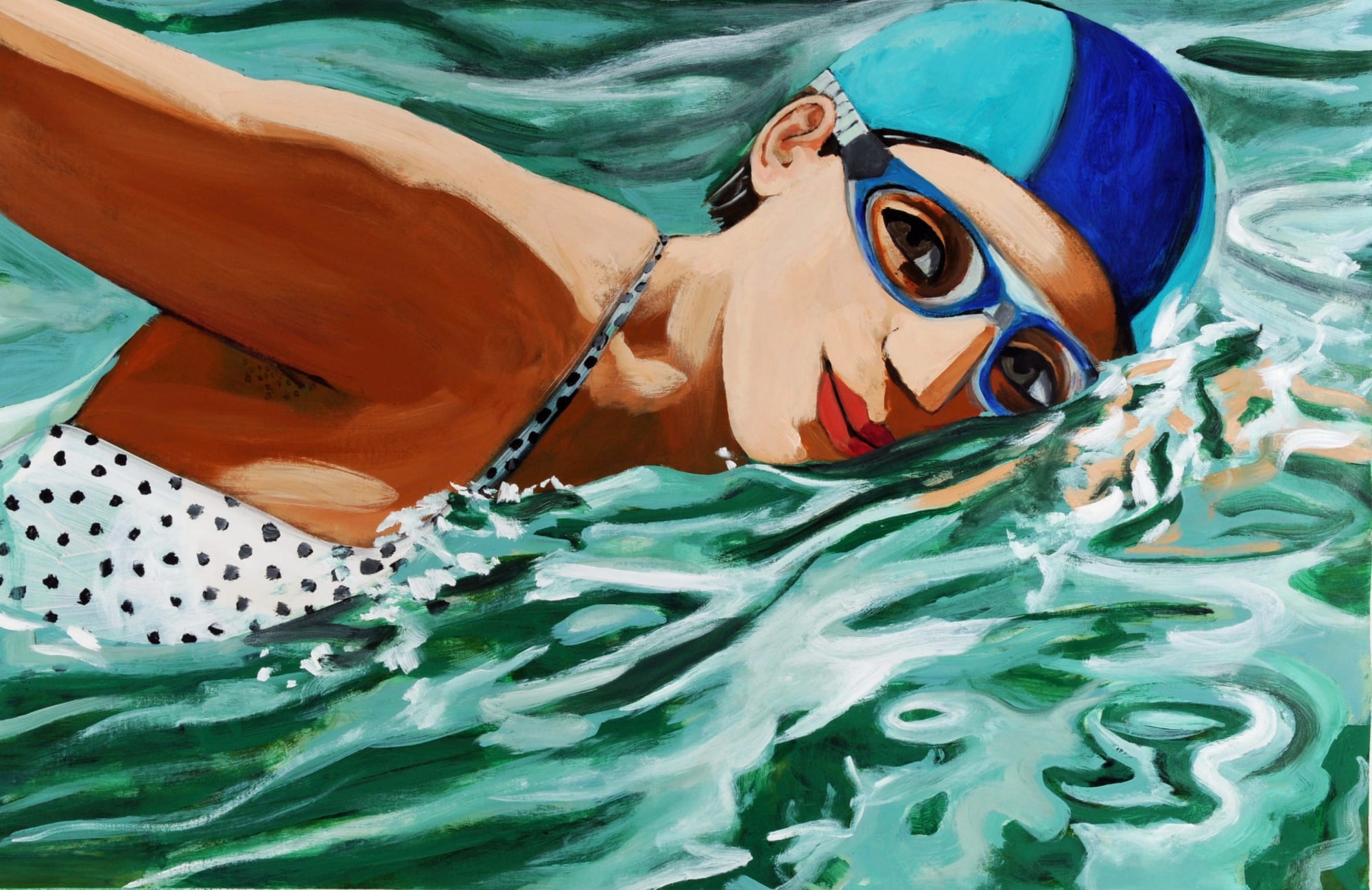 Summer Secret Bid Auction 2023, LOT XX: Anita Klein - Swimming in Sunshine, 2020