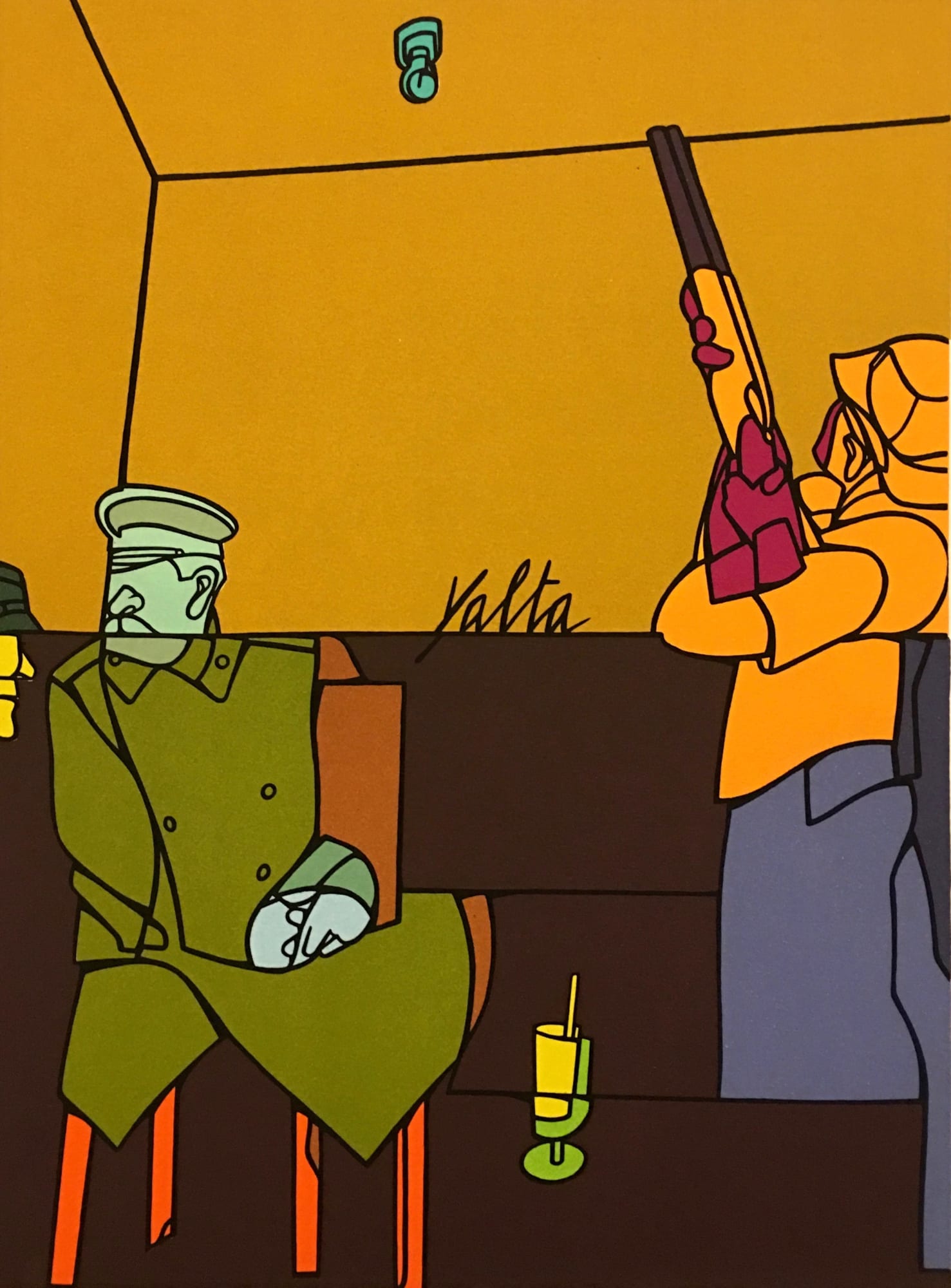 Valerio Adami, From 'Derrière le Miroir - Adami' , 1976