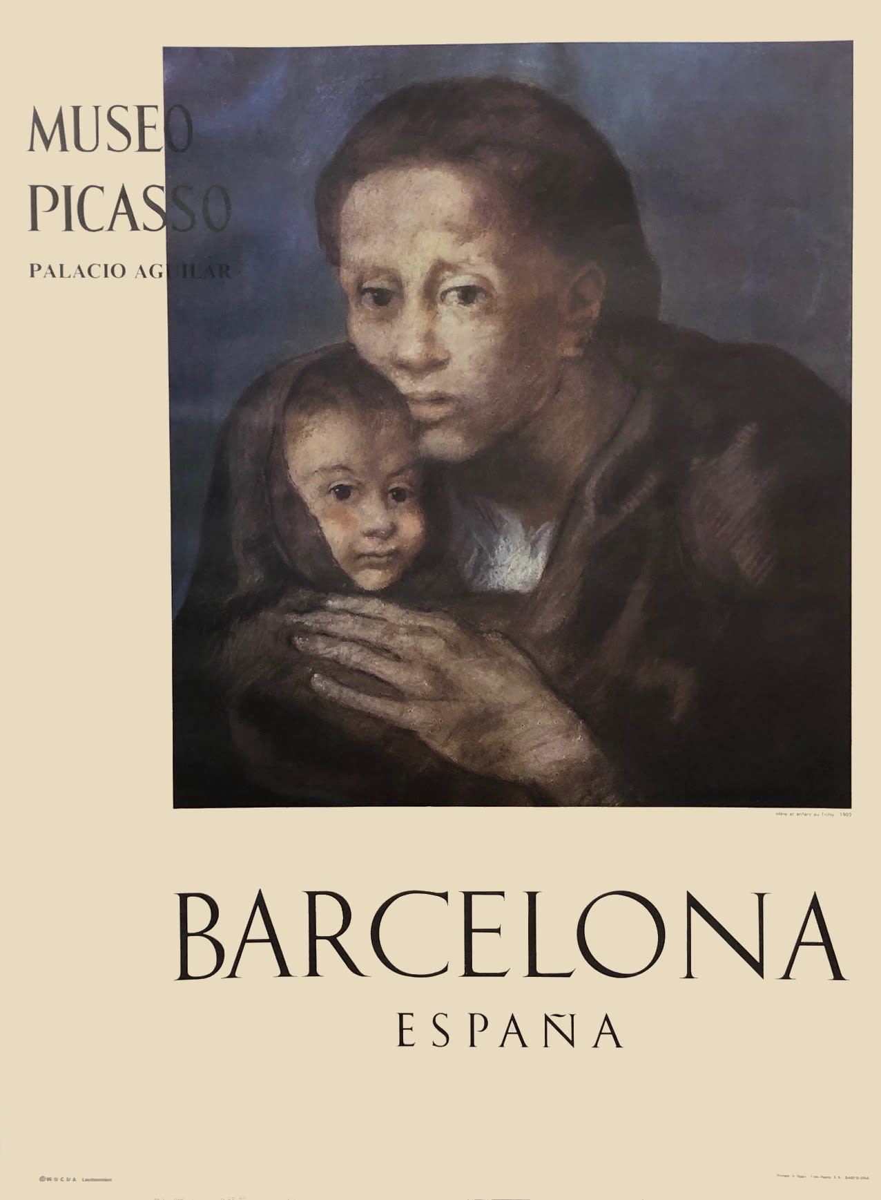 Pablo Picasso, Museo Picasso Barcelona Poster (Mère et enfant au fichu), 1966