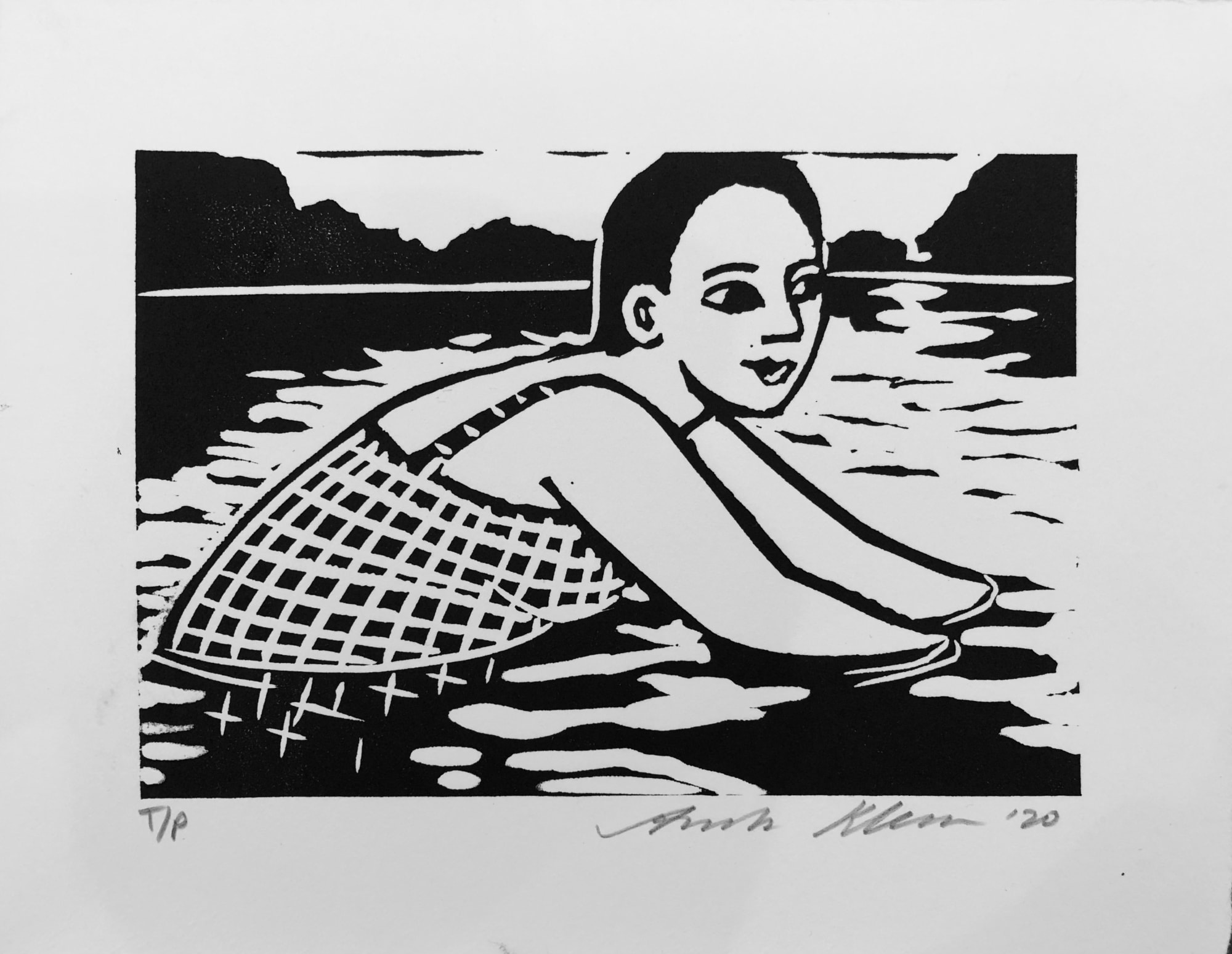 Anita Klein Open Studio, Into the Lake , 2020