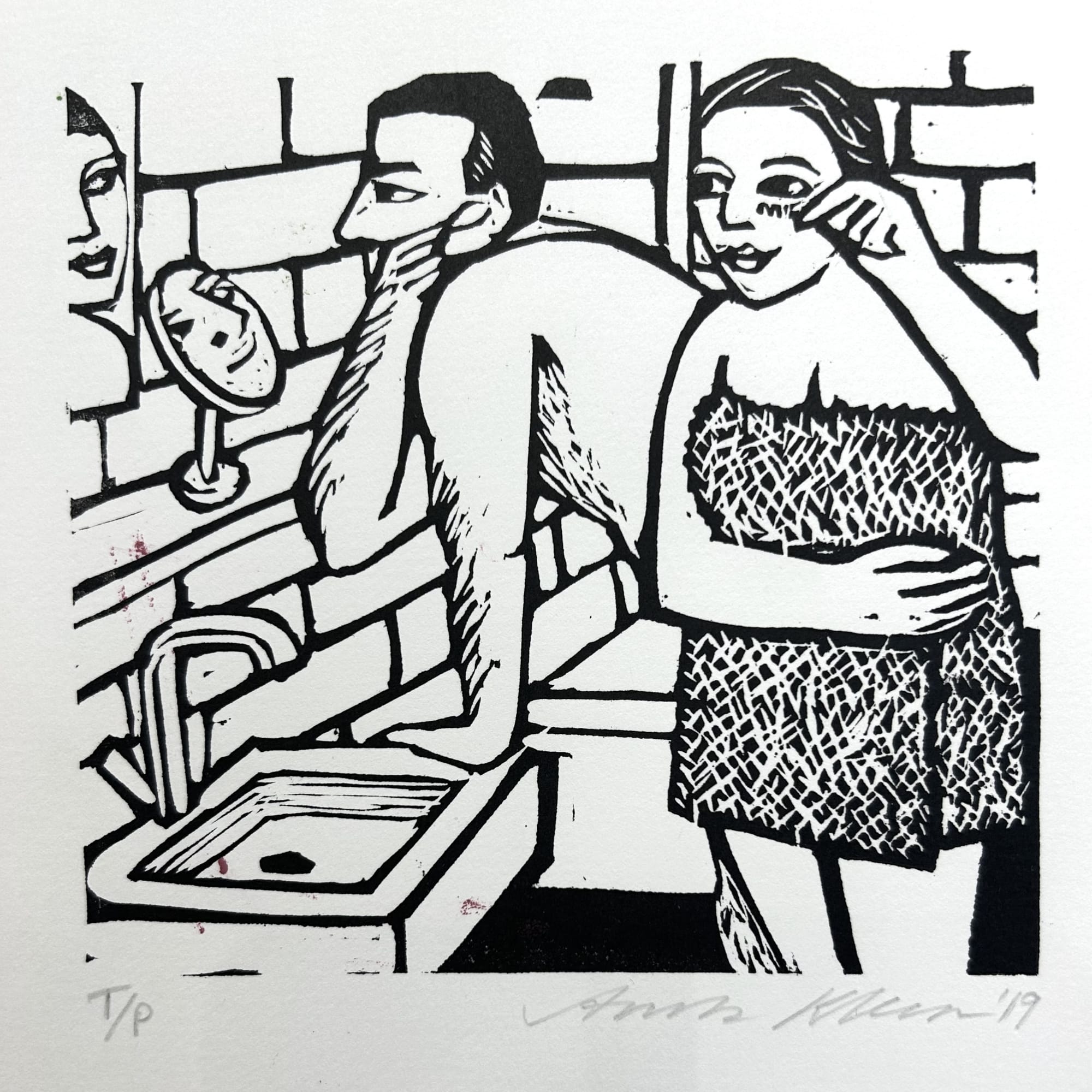 Anita Klein Studio Sale, Nige Plucks His Ear Hairs, 2019
