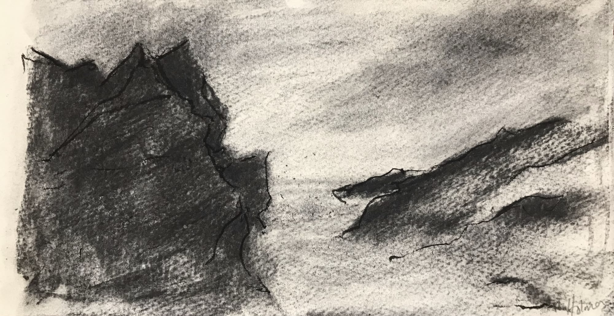 Rebecca Holmes, Evening at Fistral Beach, 2020