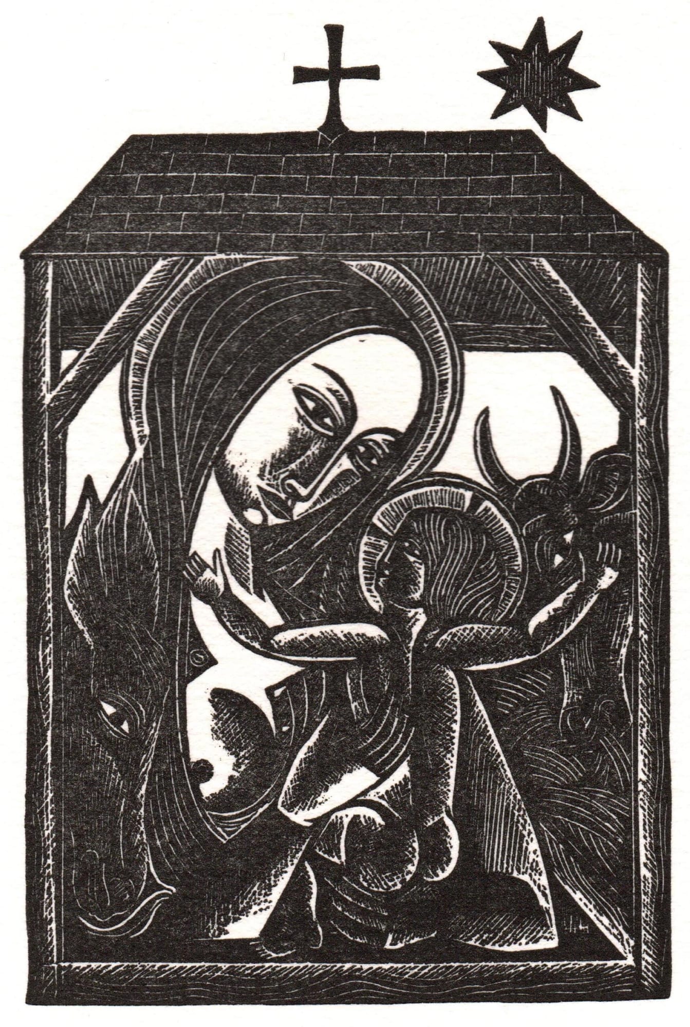 David Jones, Nativity with Cross and Star Eames Fine Art