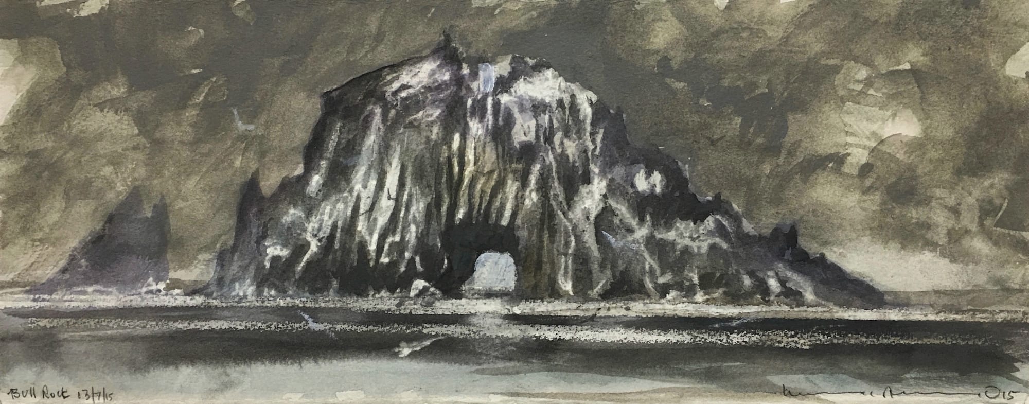 Norman Ackroyd, Bull Rock, 2015