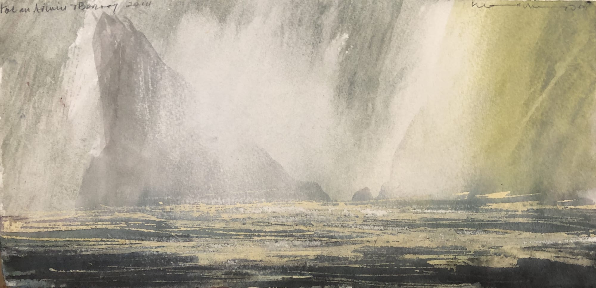 Norman Ackroyd, Stac an Armin and Borray, 2014