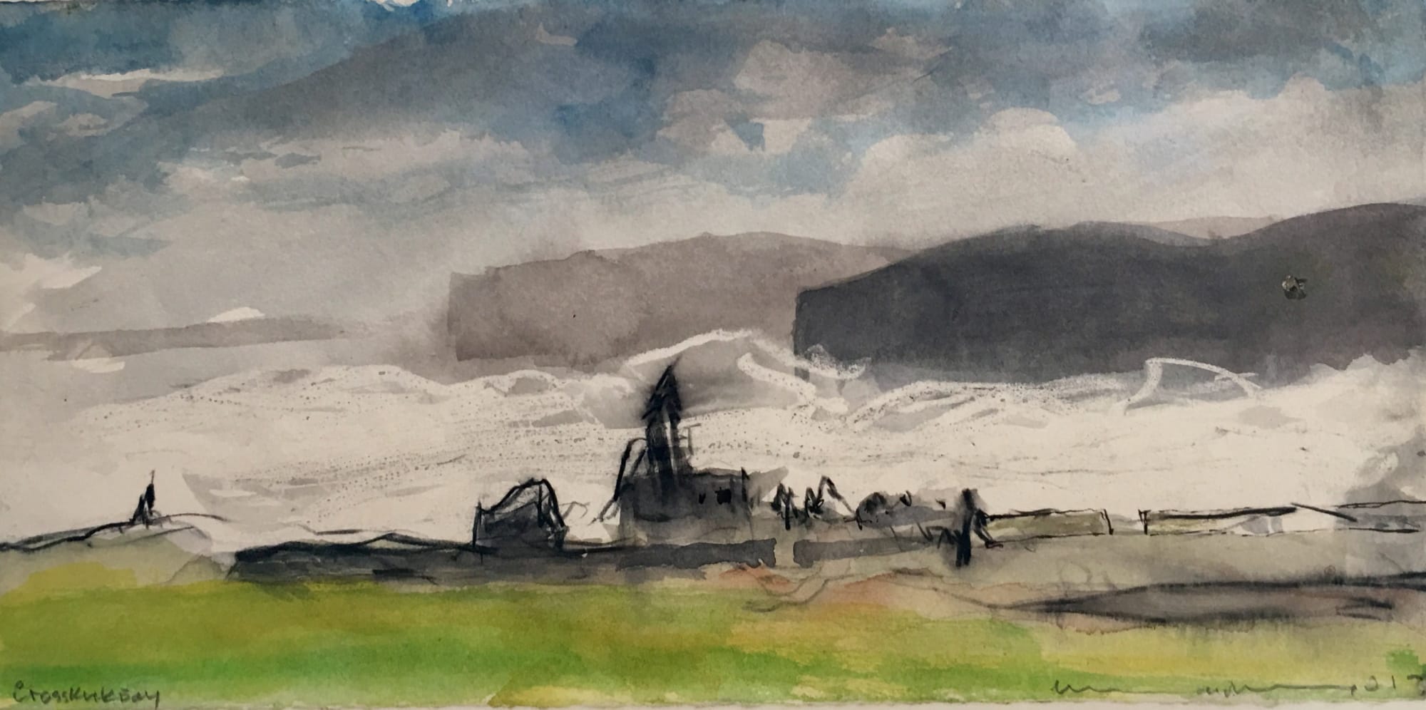 Norman Ackroyd, Crosskirk Bay, 2017