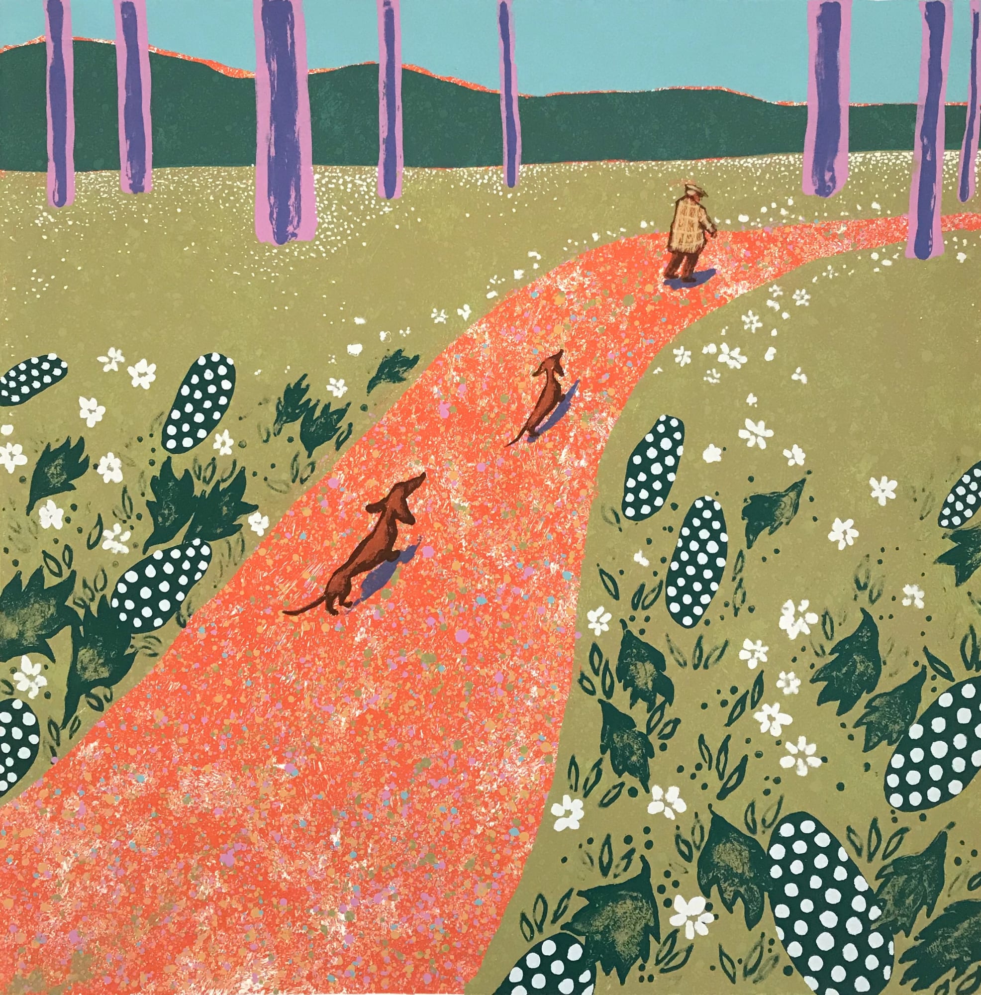 Mychael Barratt, Hockney’s Dog - Spring, 2018