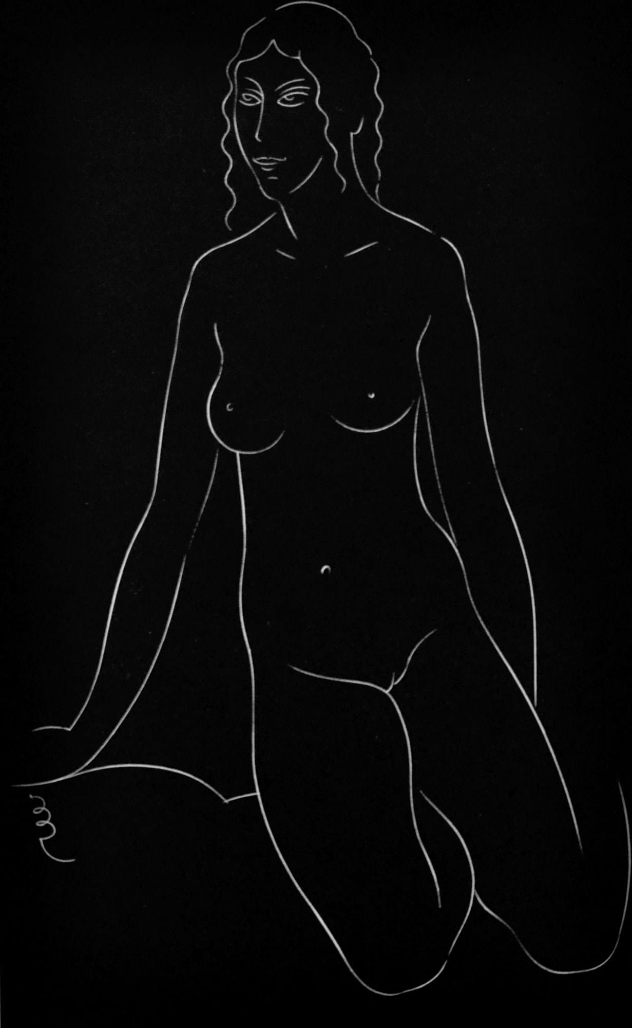 Eric Gill, Block XVI (From '25 Nudes'), 1938