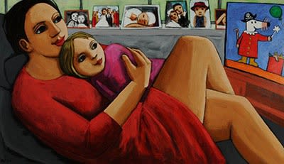 Anita Klein, Watching Maisy with Lois, 2020