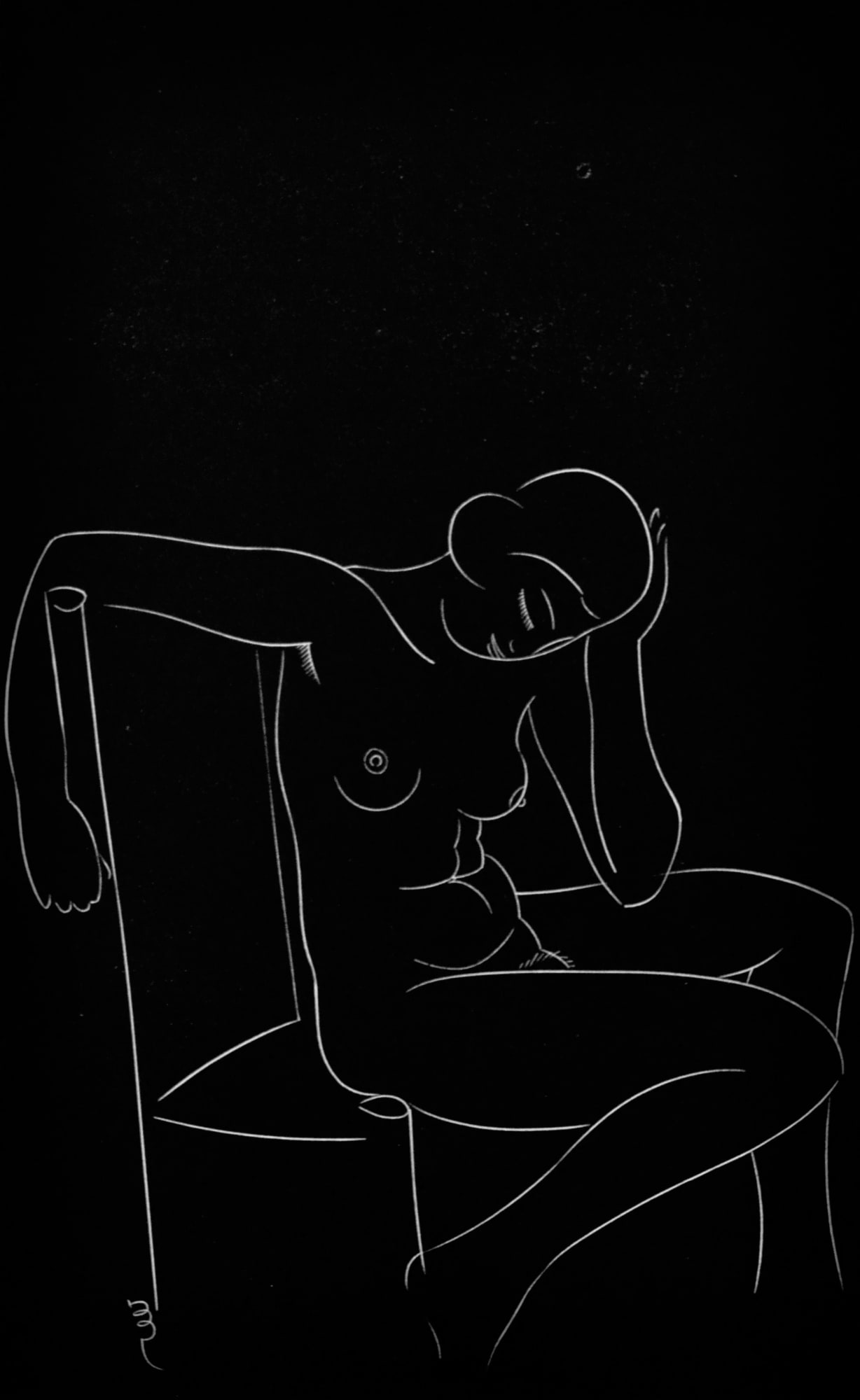 Eric Gill, Block IV (From '25 Nudes'), 1938